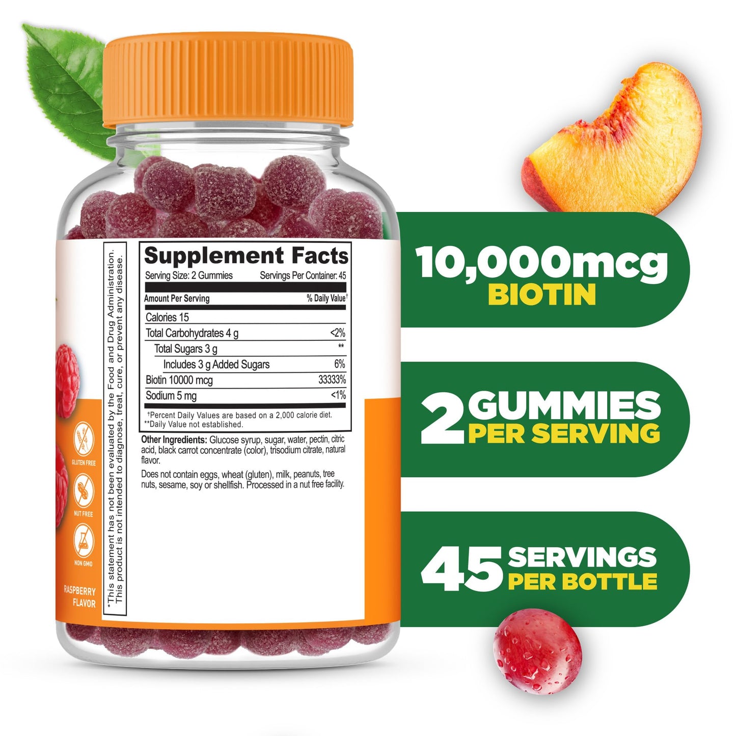 Lifeable Biotin Gummies 90 Count