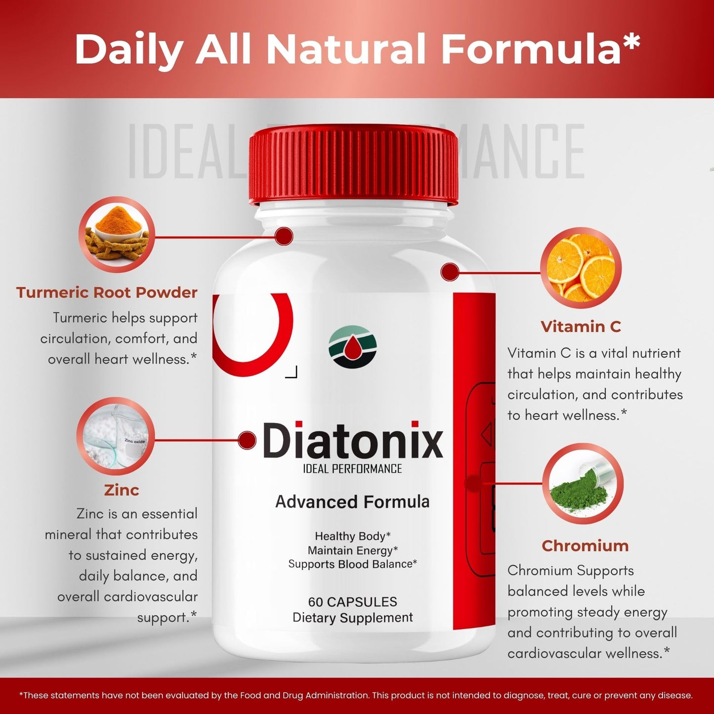 IDEAL PERFORMANCE Diatonix Capsules, 120 Capsules
