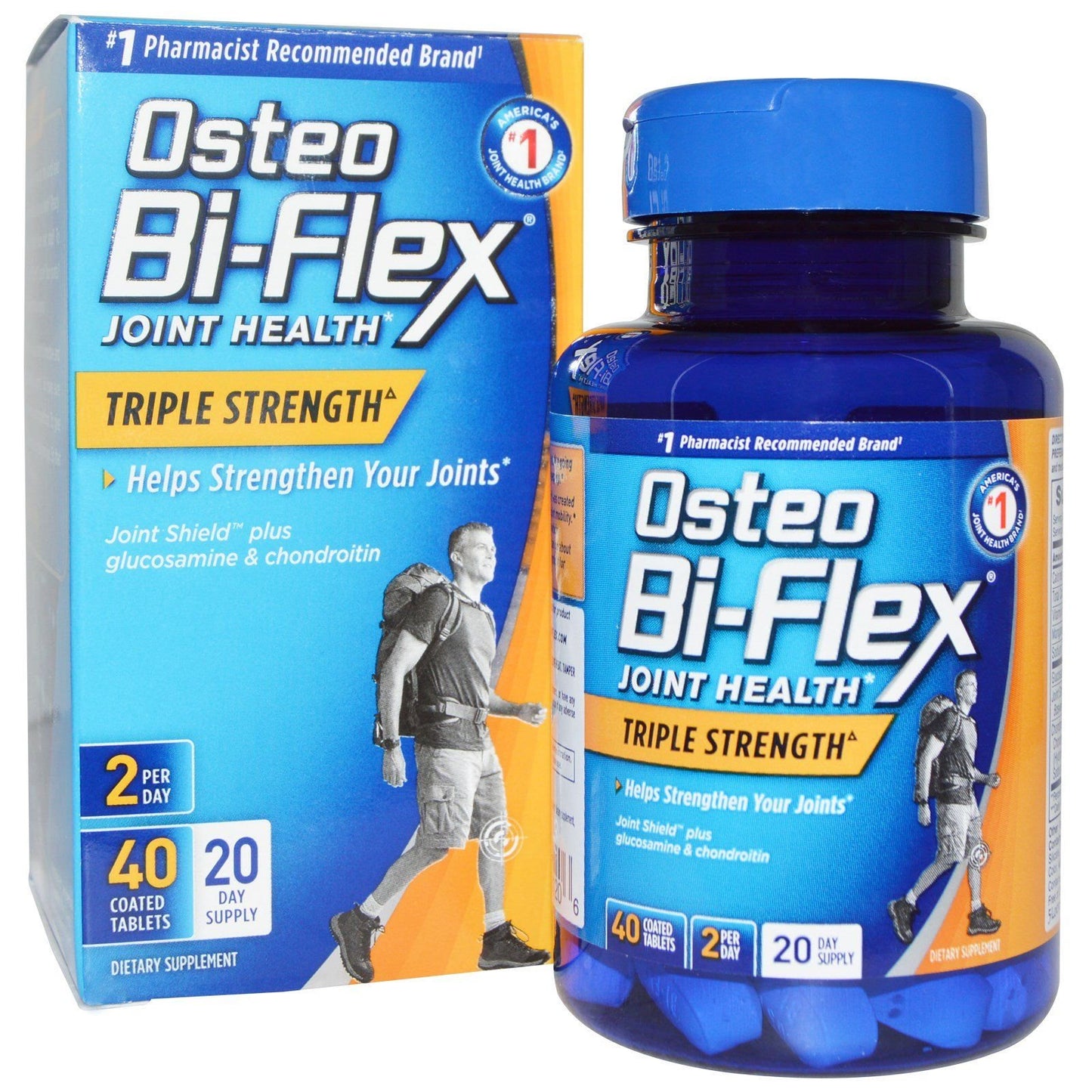 Osteo Bi-Flex Triple Strength Glucosamine Chondroitin Tablets, 40 Count