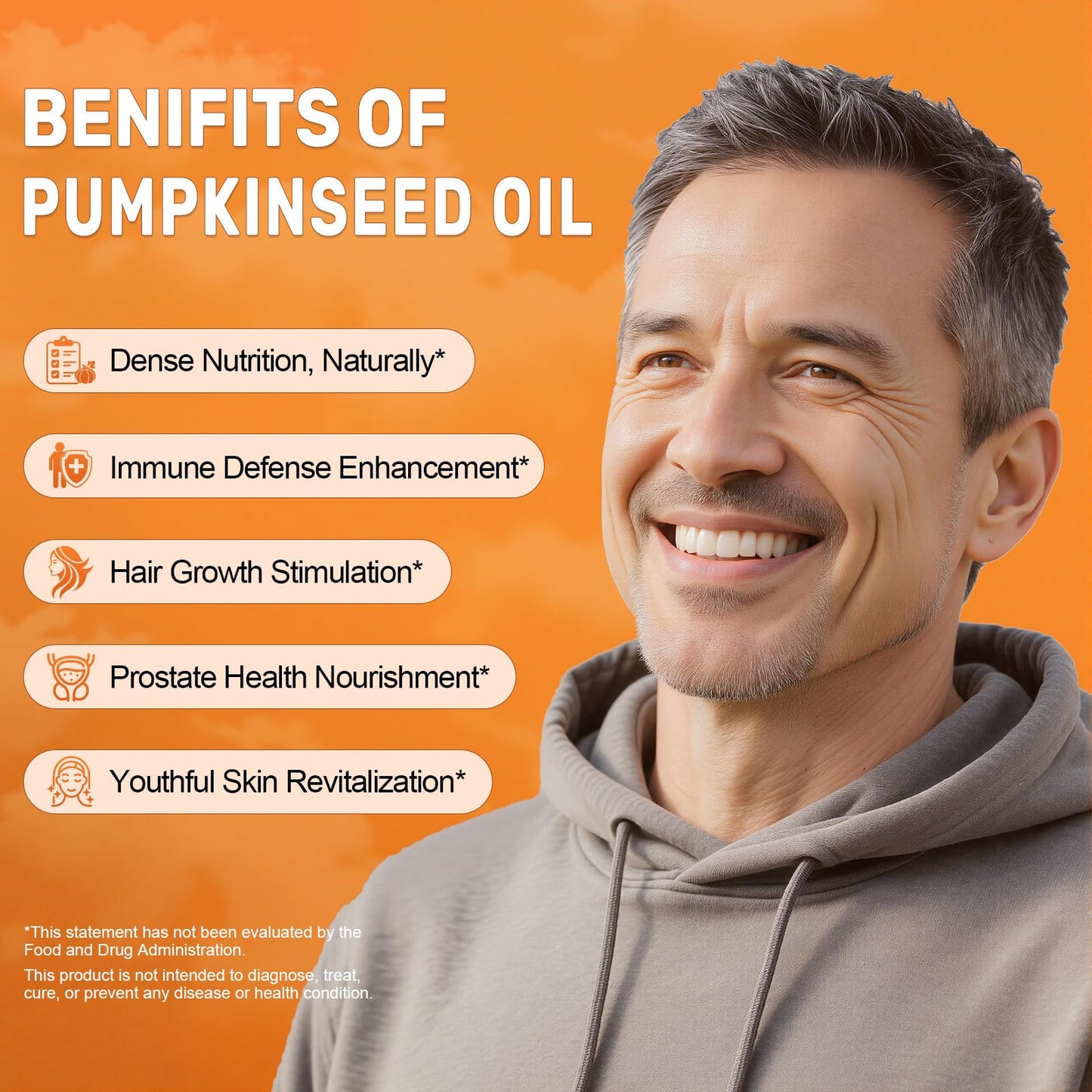 BEWORD Pumpkin Seed Oil with Saw Palmetto Softgel, 300 Softgels