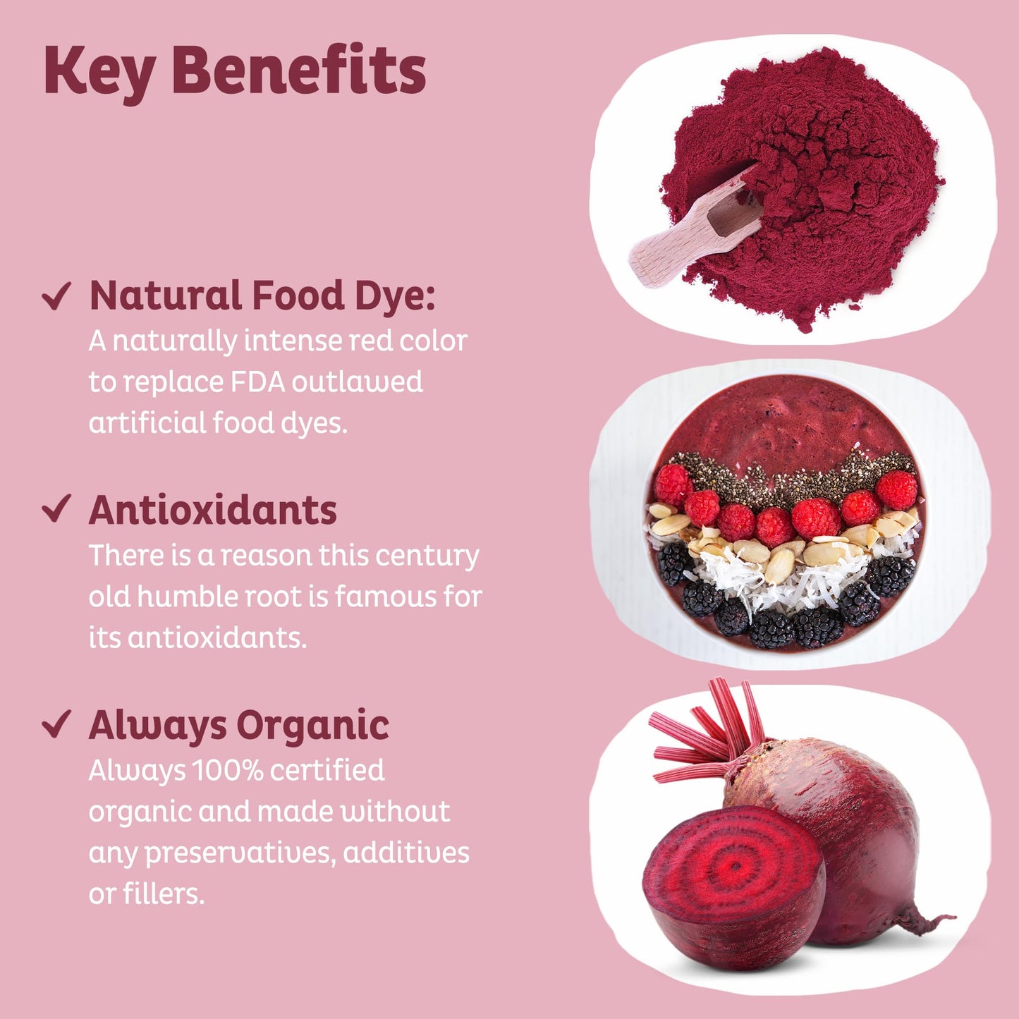 KOS Organic Beet Root Powder 7.1