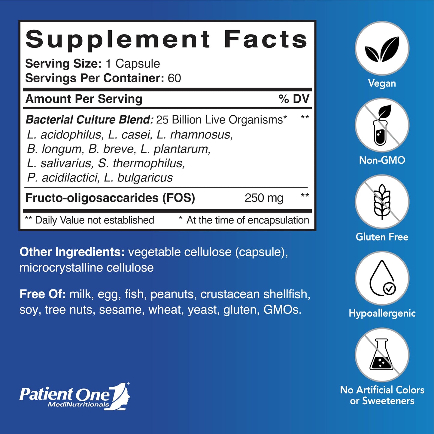 Patient One Flora Maintenance Capsule 60 Count