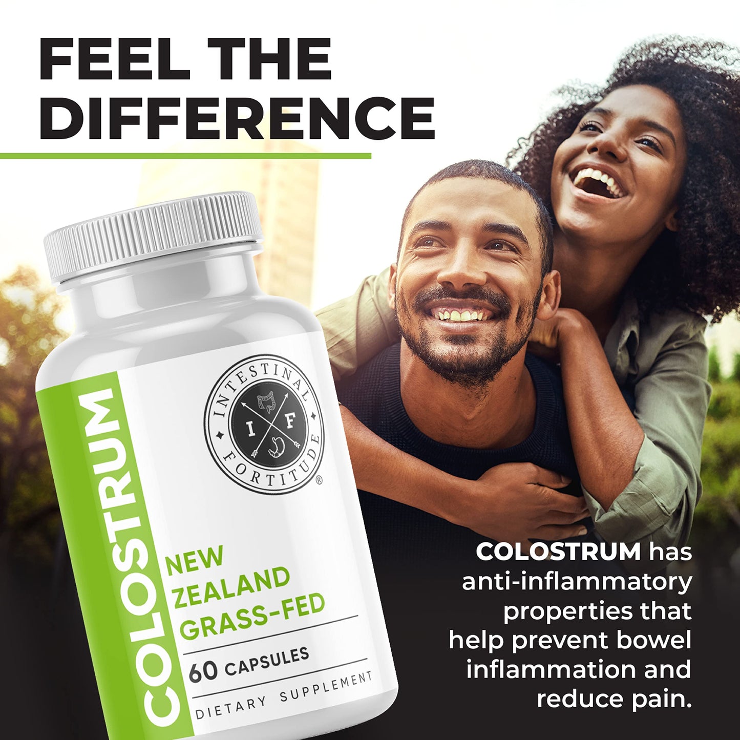 Intestinal Fortitude Colostrum Capsules 500 mg, 60 Count