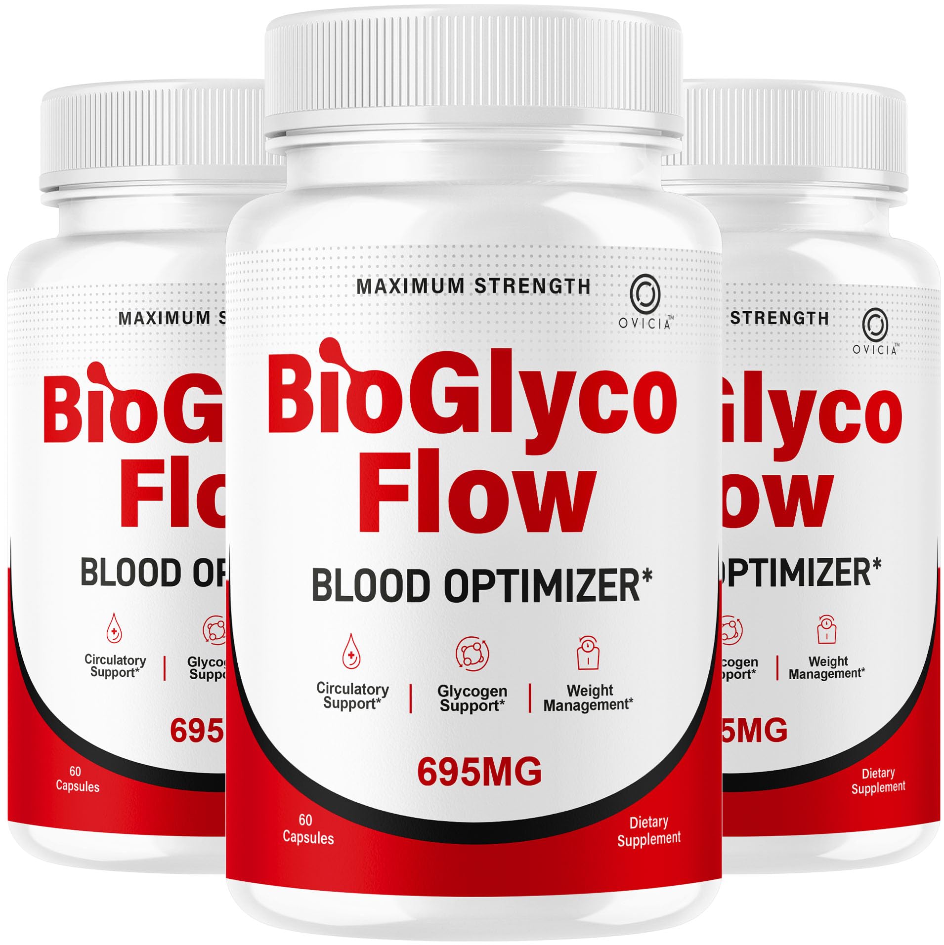 OVICIA BioGlyco Flow BioGlycoFlow Support Capsules, 180 Capsules