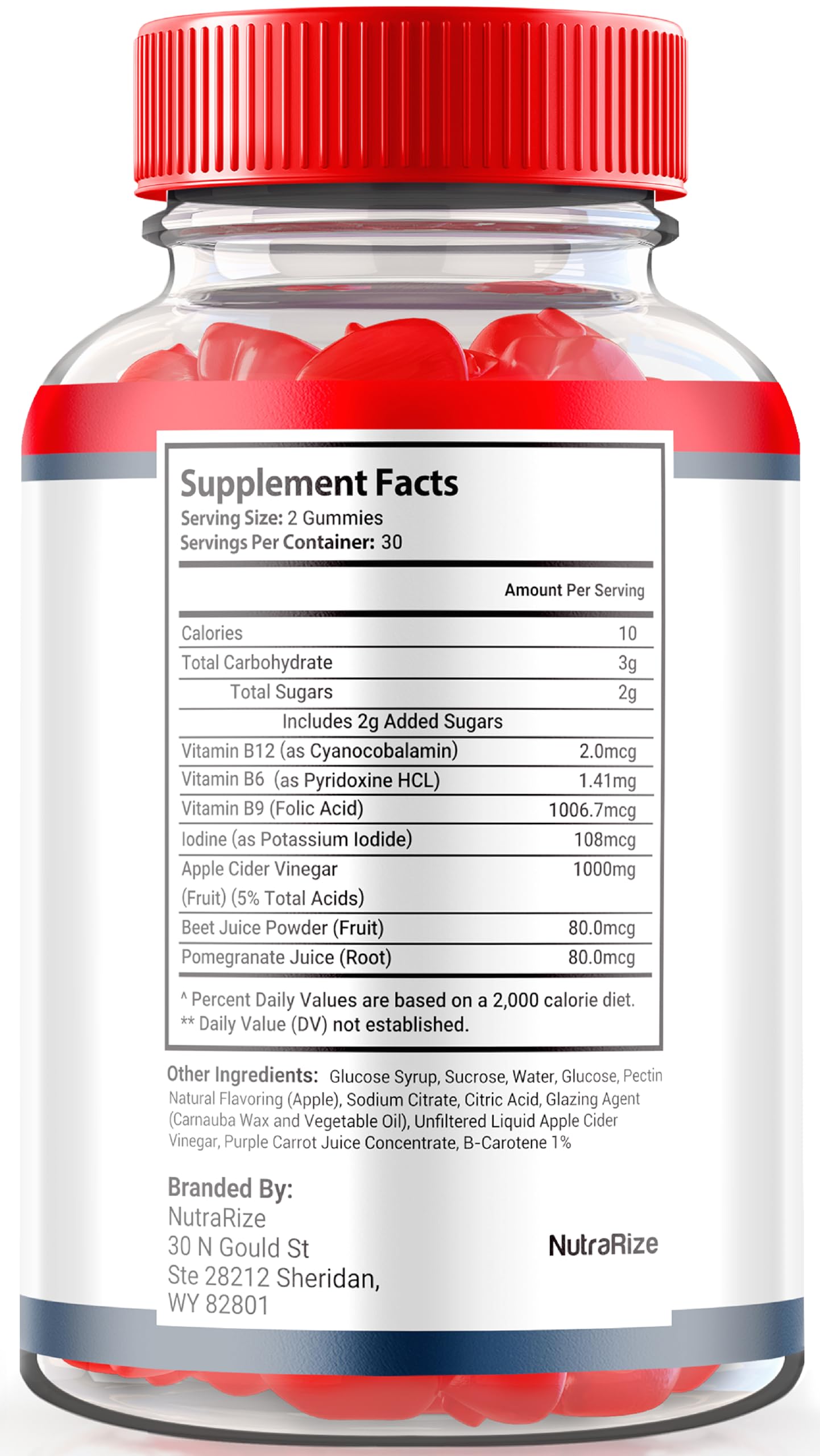 NutraRize Peak Results Keto Gummies, 60 Gummies