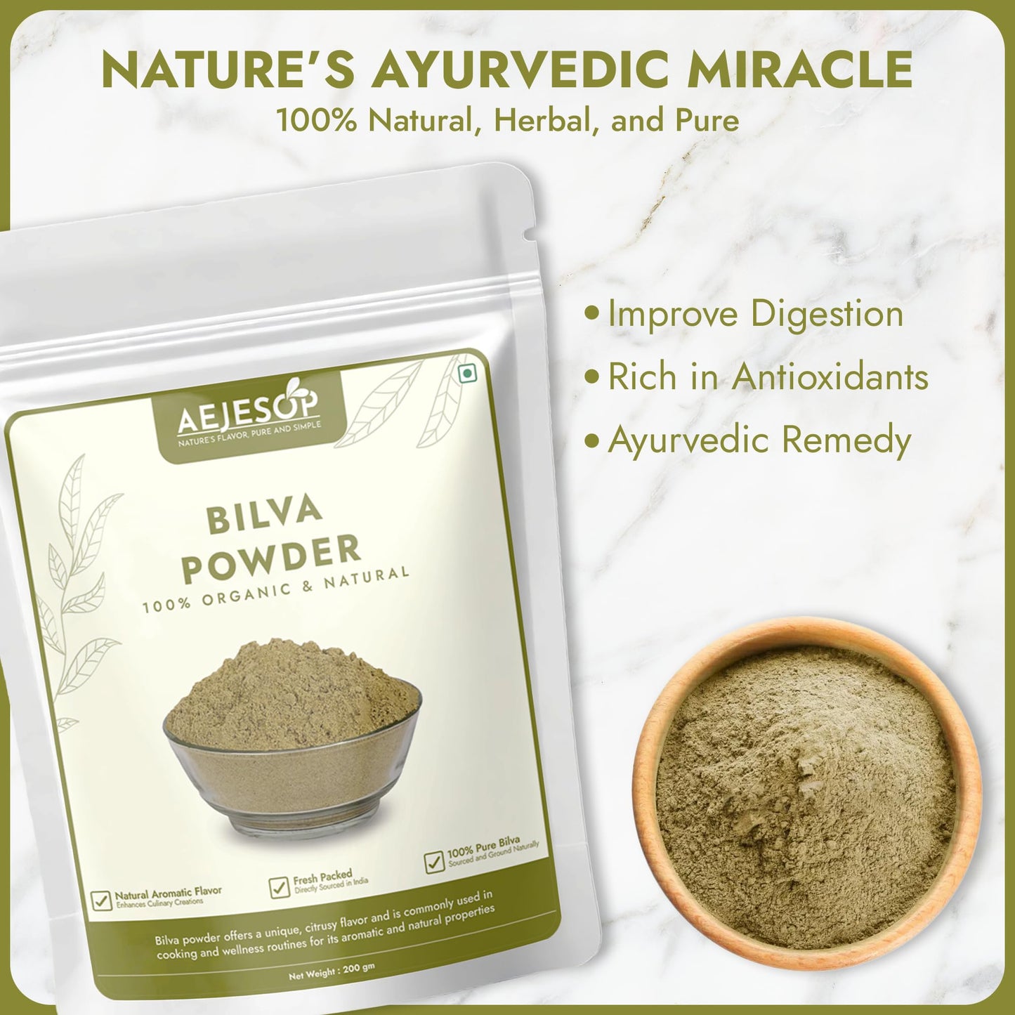 AEJESOP Bilva Leaf Powder 7 oz