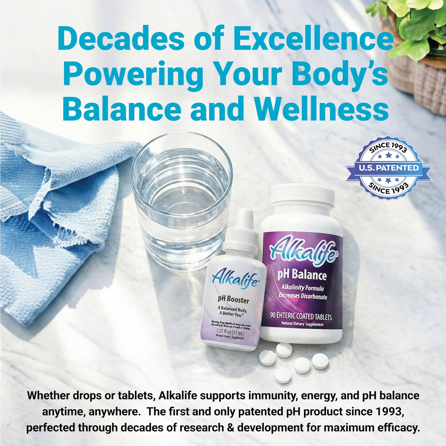 Alkalife pH Balance Tablets, 180 Tablets