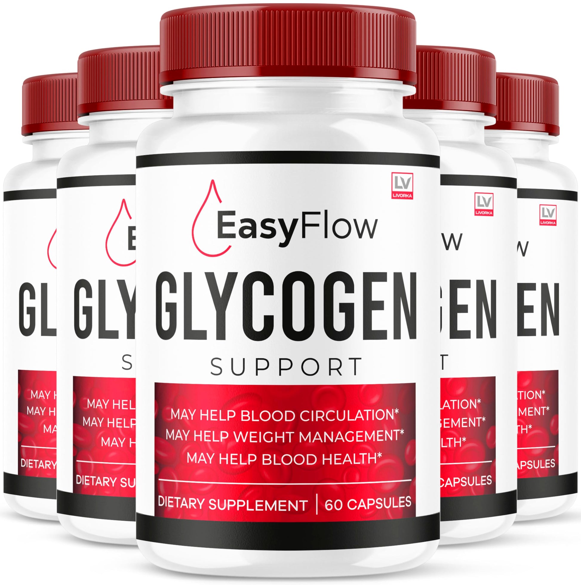 LIVORKA Easy Flow Glycogen Support Capsules 300