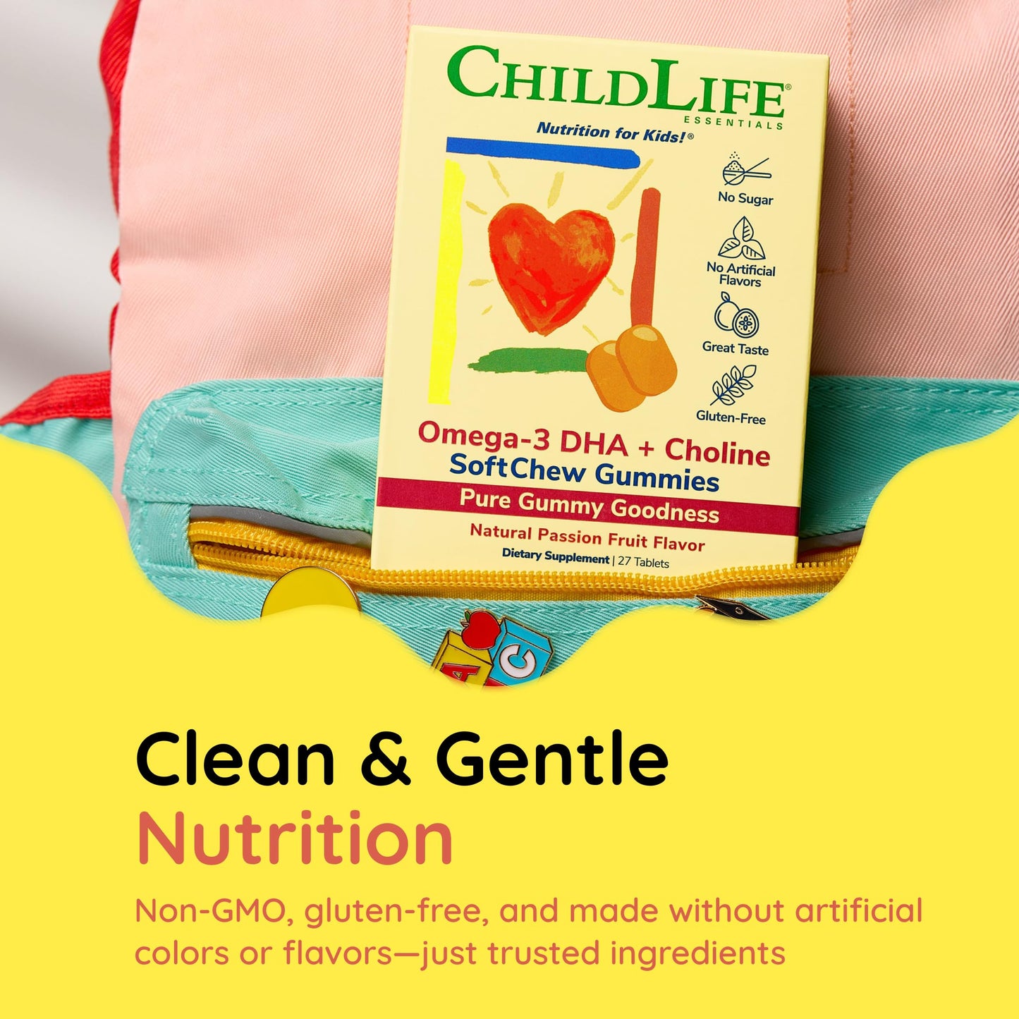 CHILDLIFE ESSENTIALS Omega-3 DHA + Choline Softgel 27 Softgels