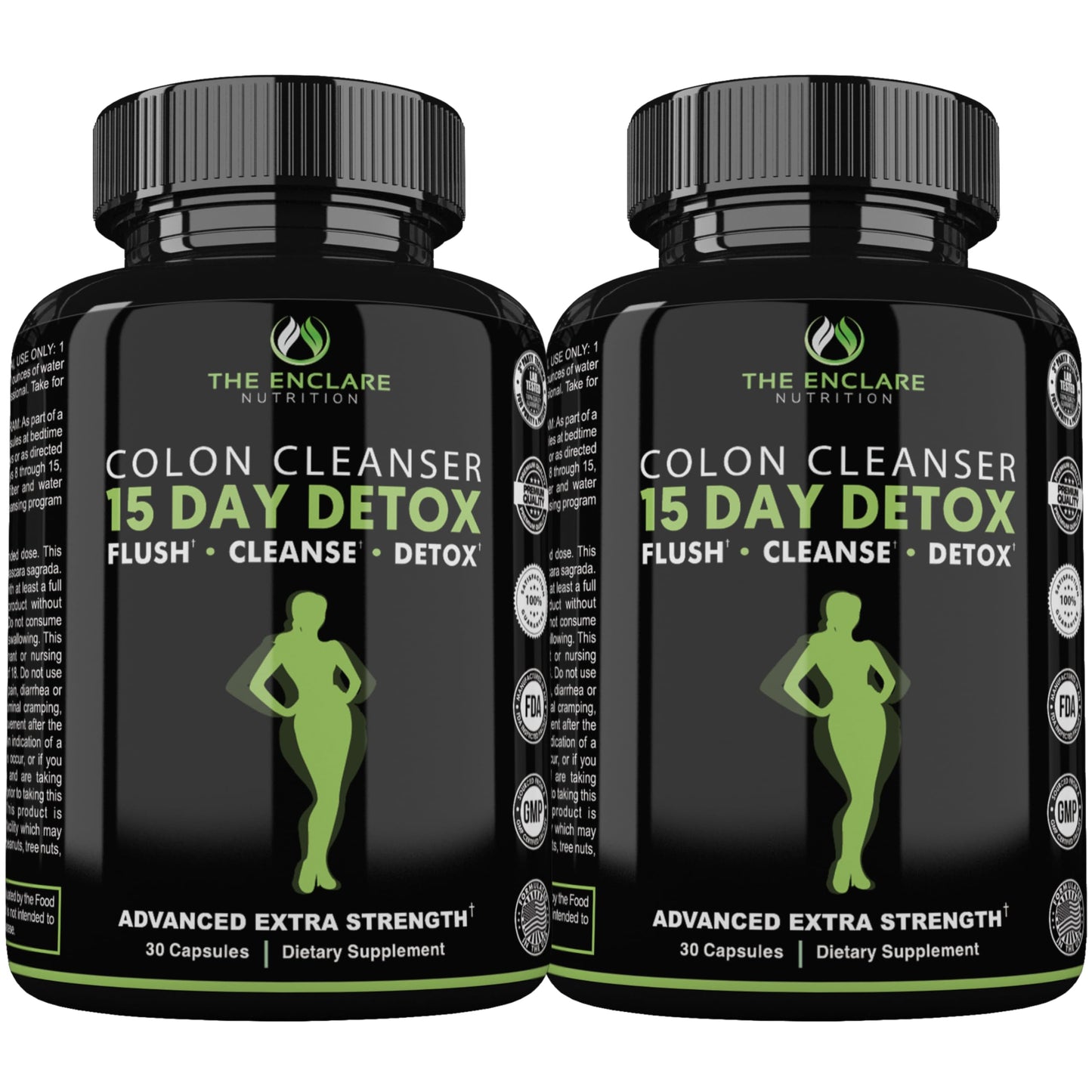 THE ENCLARE NUTRITION 15 Day Detox Cleanse for Weight Loss 60 Capsules
