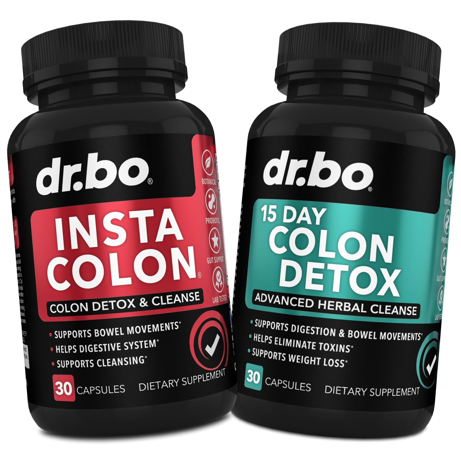 DR. BO Colon Cleanser Detox Supplement Capsules, 60 Count