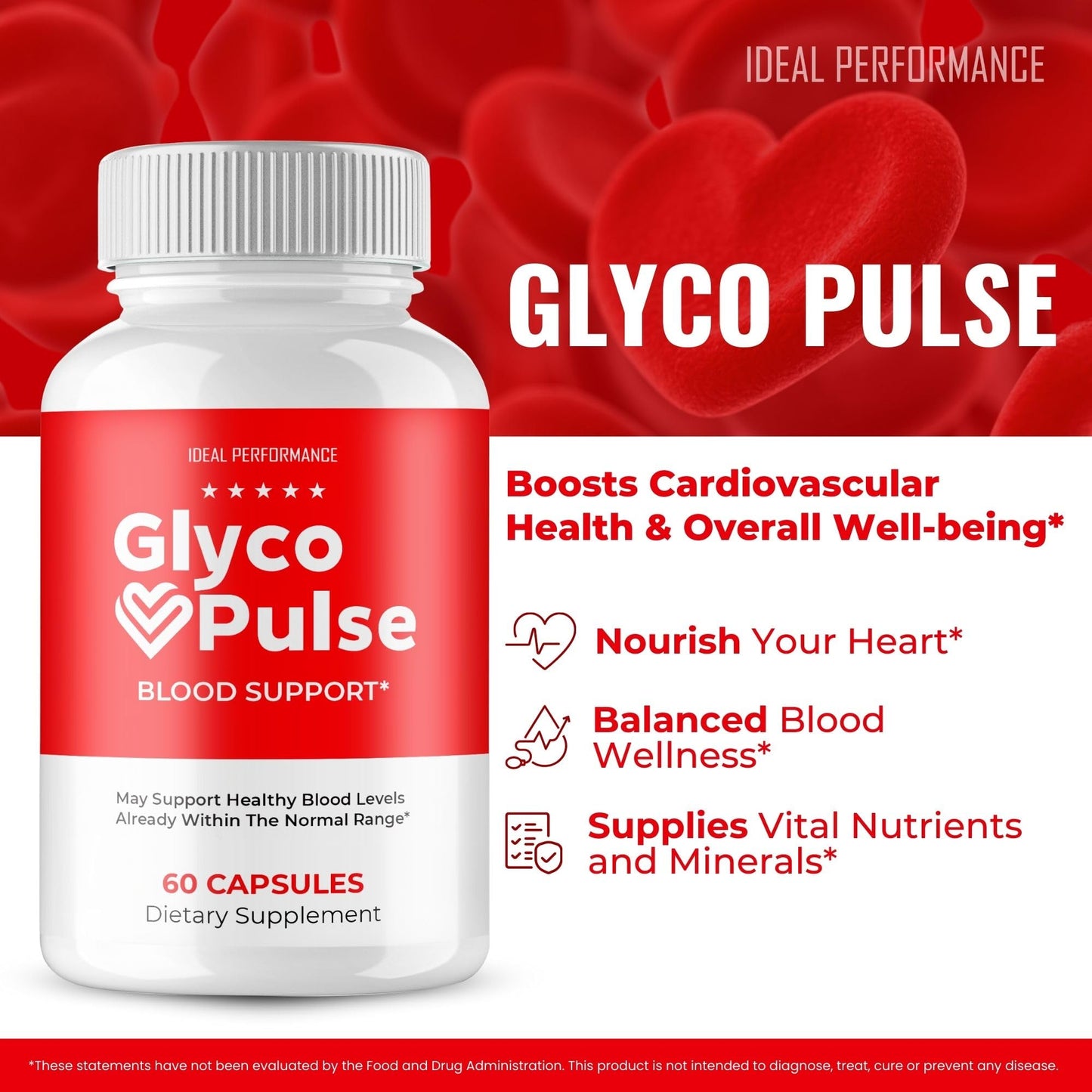 IDEAL PERFORMANCE Glyco Pulse Capsules 180 Count