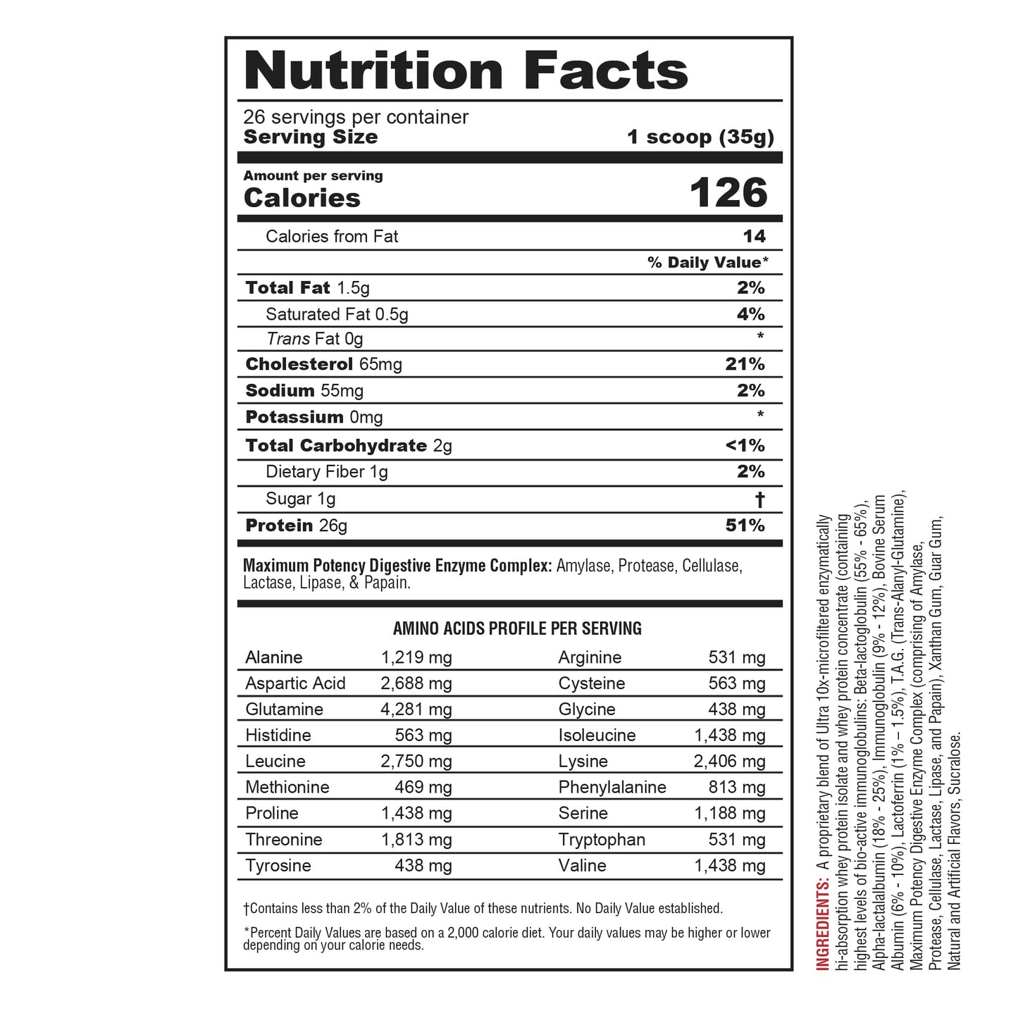 Metabolic Nutrition Protizyme Whey Protein Powder, Banana Creme, 32 Servings, 2 lb