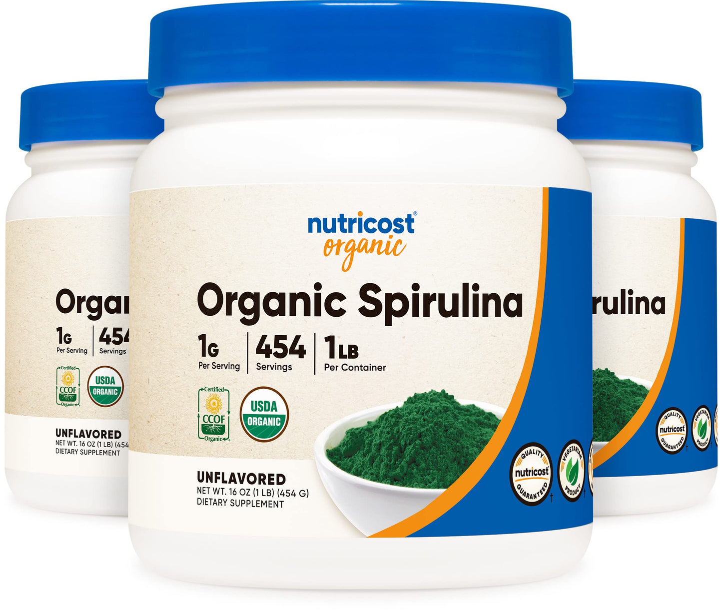 Nutricost Organic Spirulina Powder 48 Count