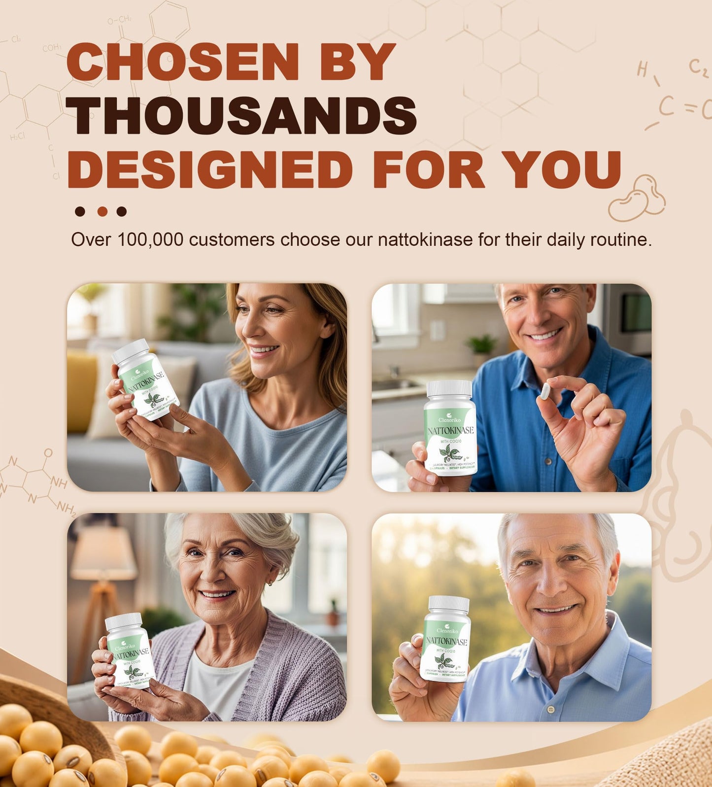 Clenoriko Nattokinase Supplement Capsule 90 Count
