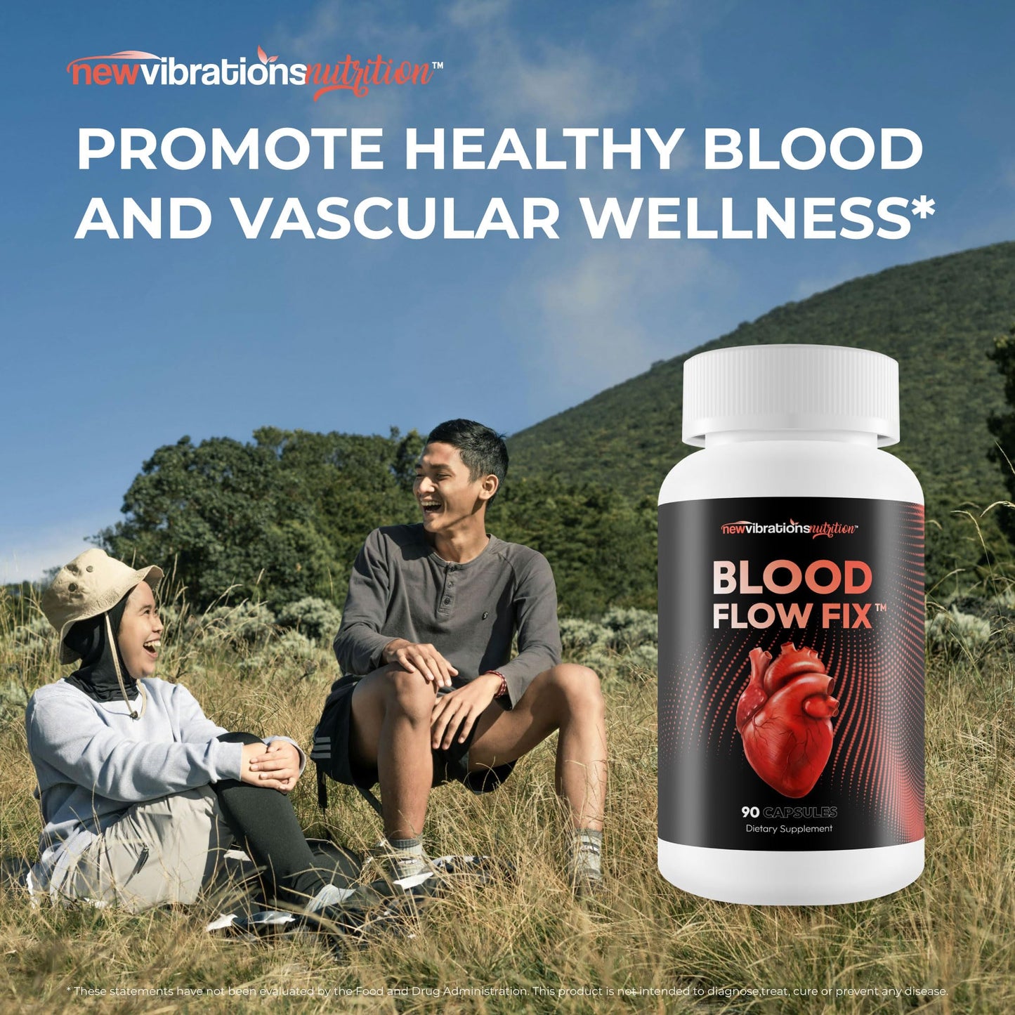 New Vibrations Nutrition Blood Flow Fix Capsule, 90 Count