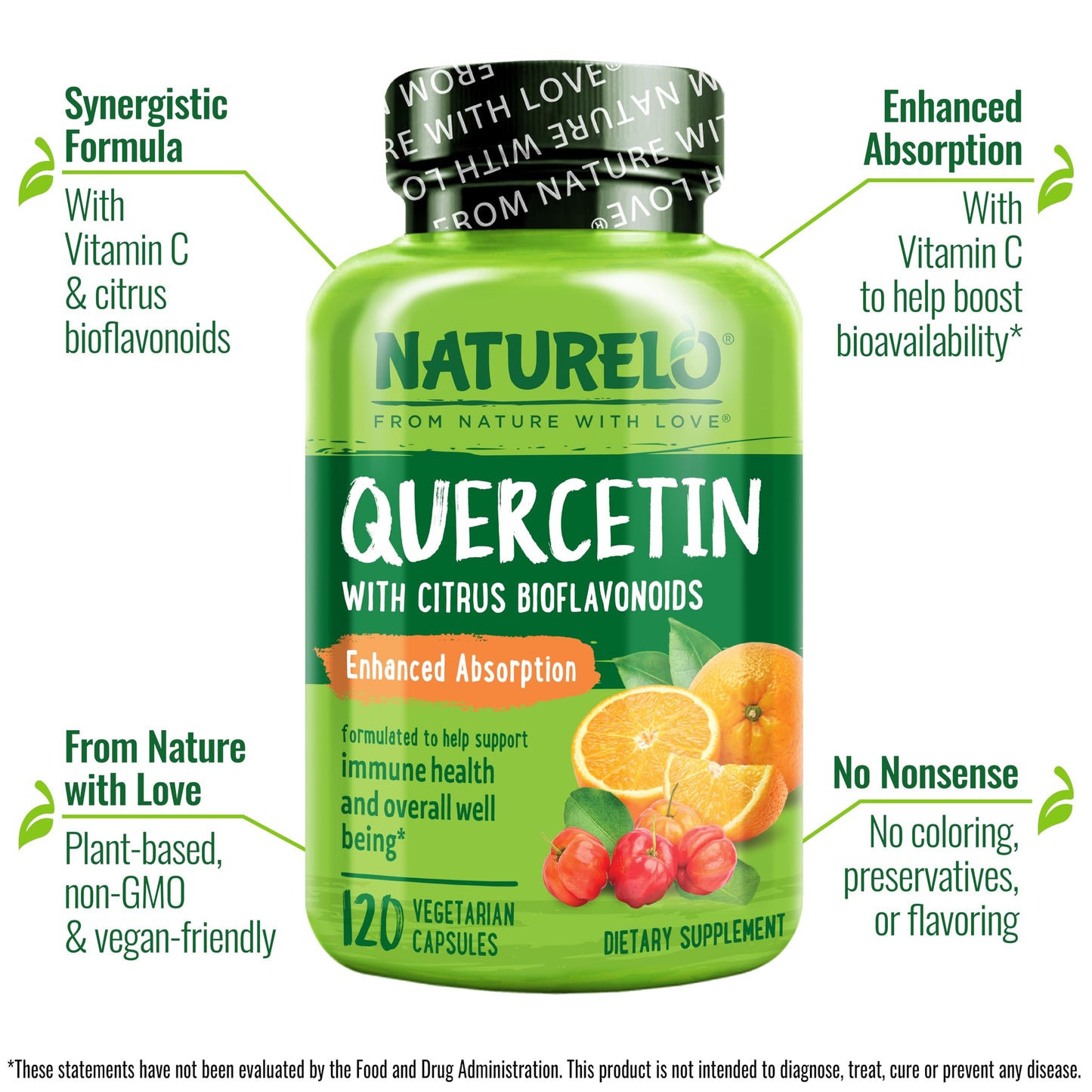 NATURELO Quercetin Citrus Bioflavonoid Complex Capsule 240