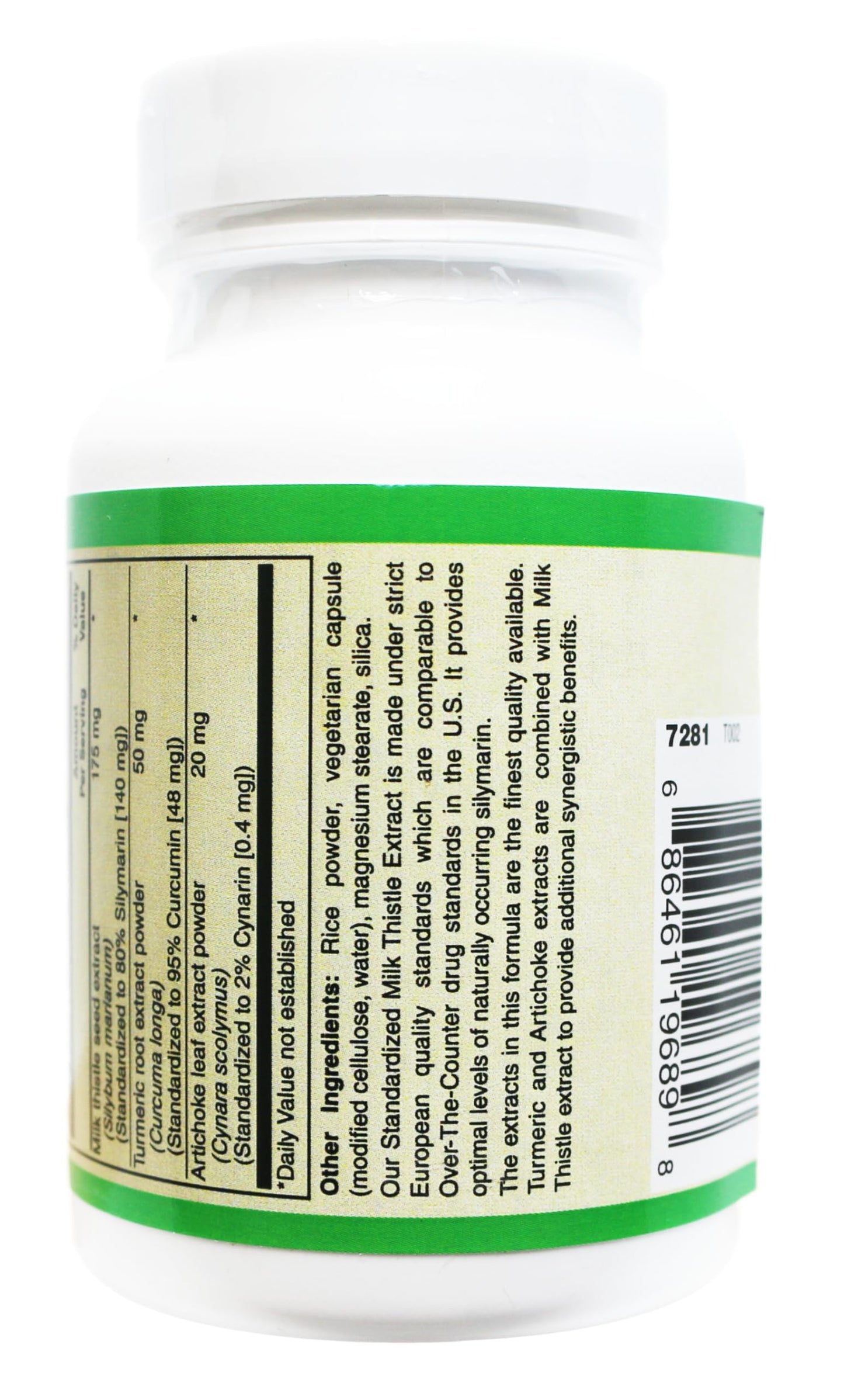 AlchePharma Milk Thistle Extract-Plus 175 mg Capsule, 1 Count