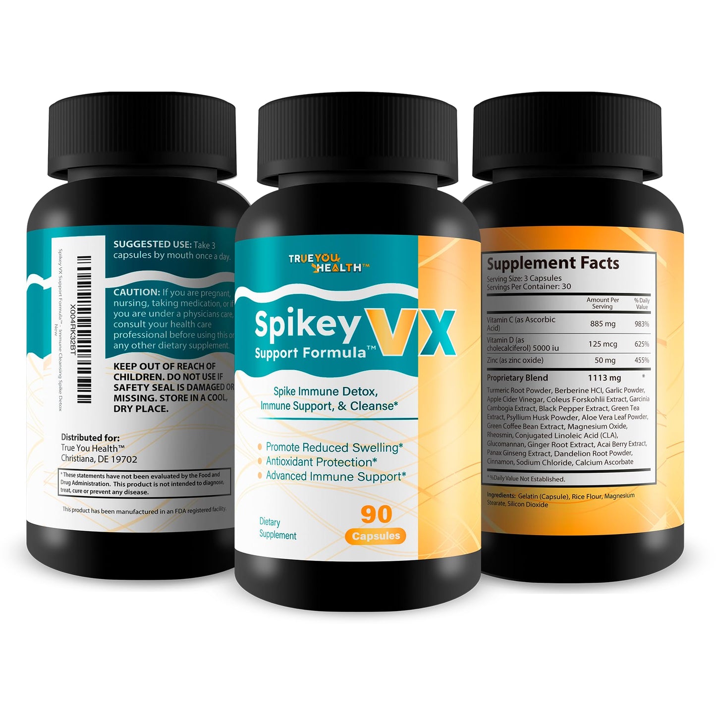 True You Health Spikey VX Support Formula Capsules 90 Count