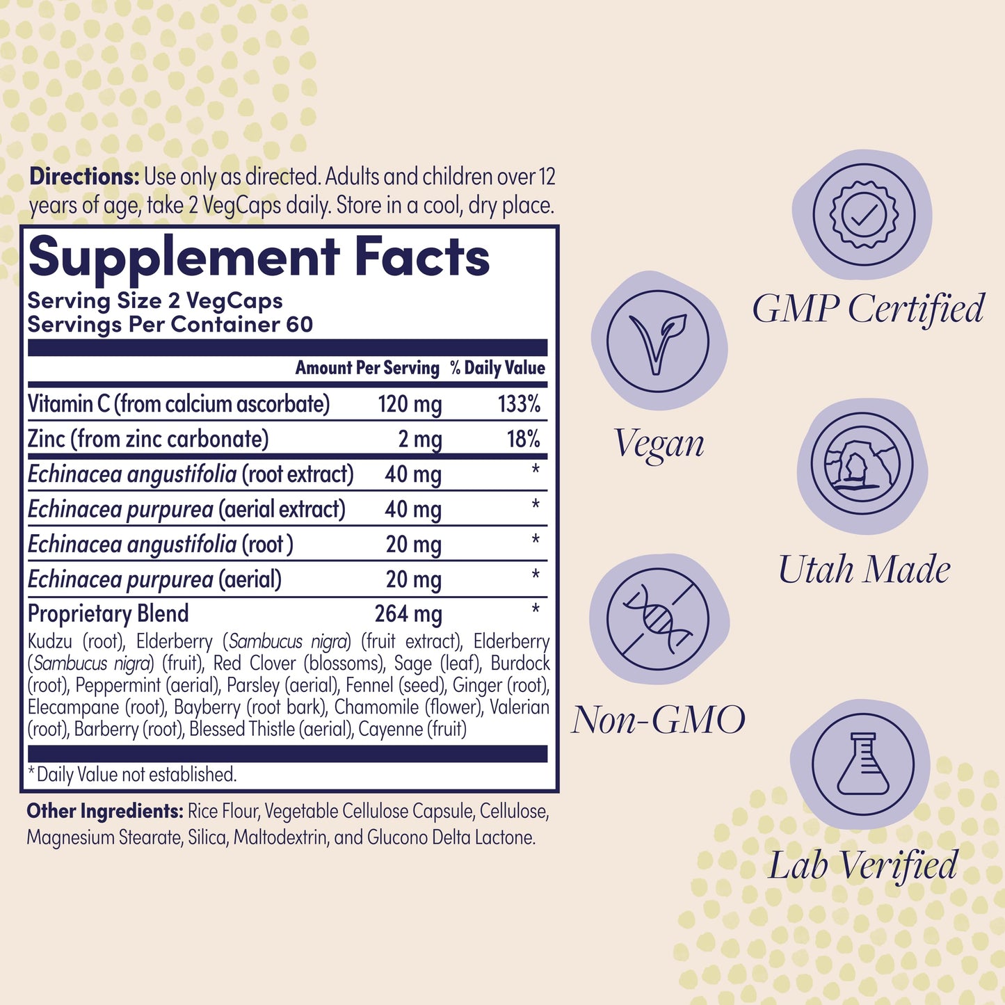 ZAND Insure Herbal Immune Support Capsules 120