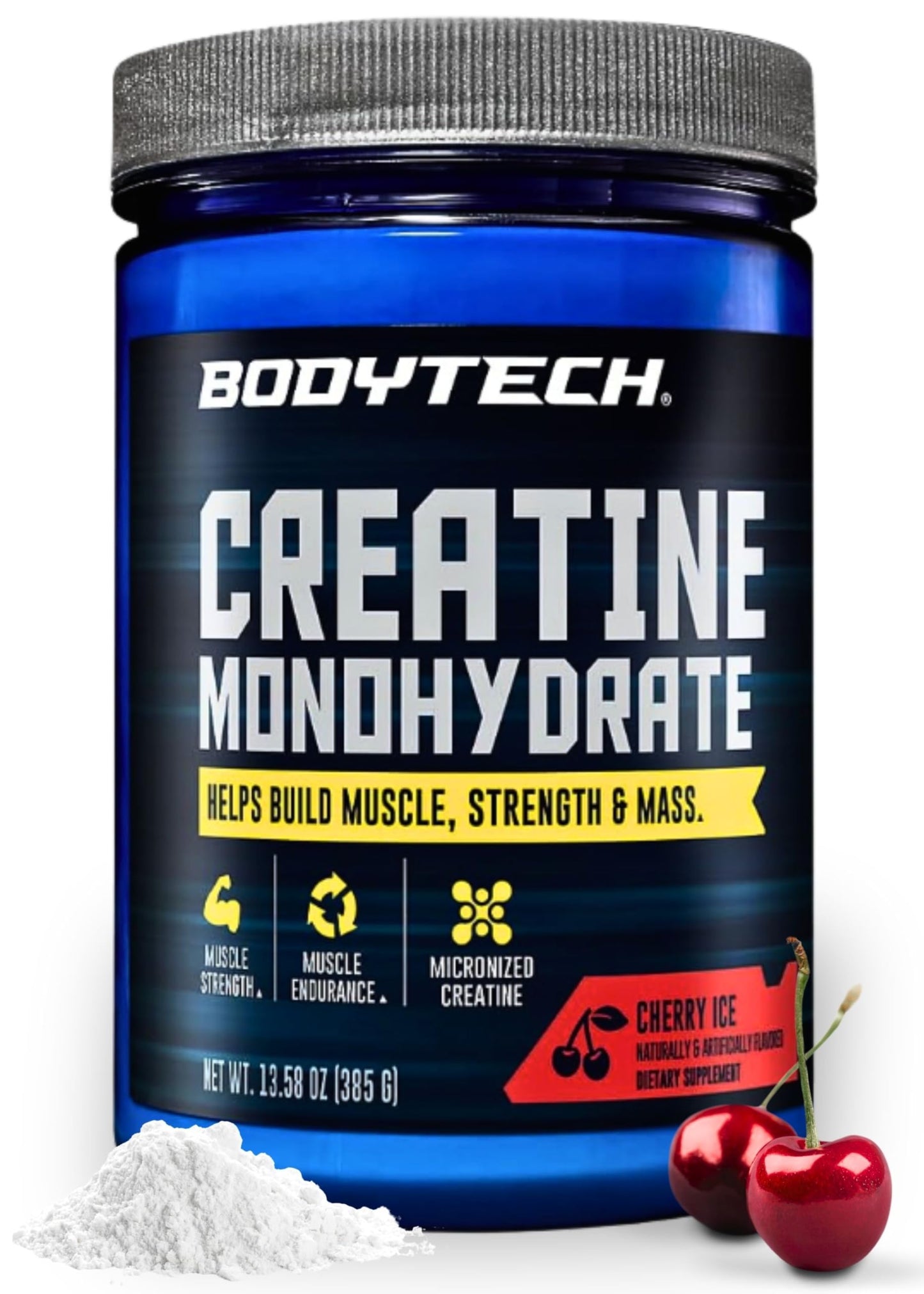 BodyTech Creatine Monohydrate Powder, 55 Servings