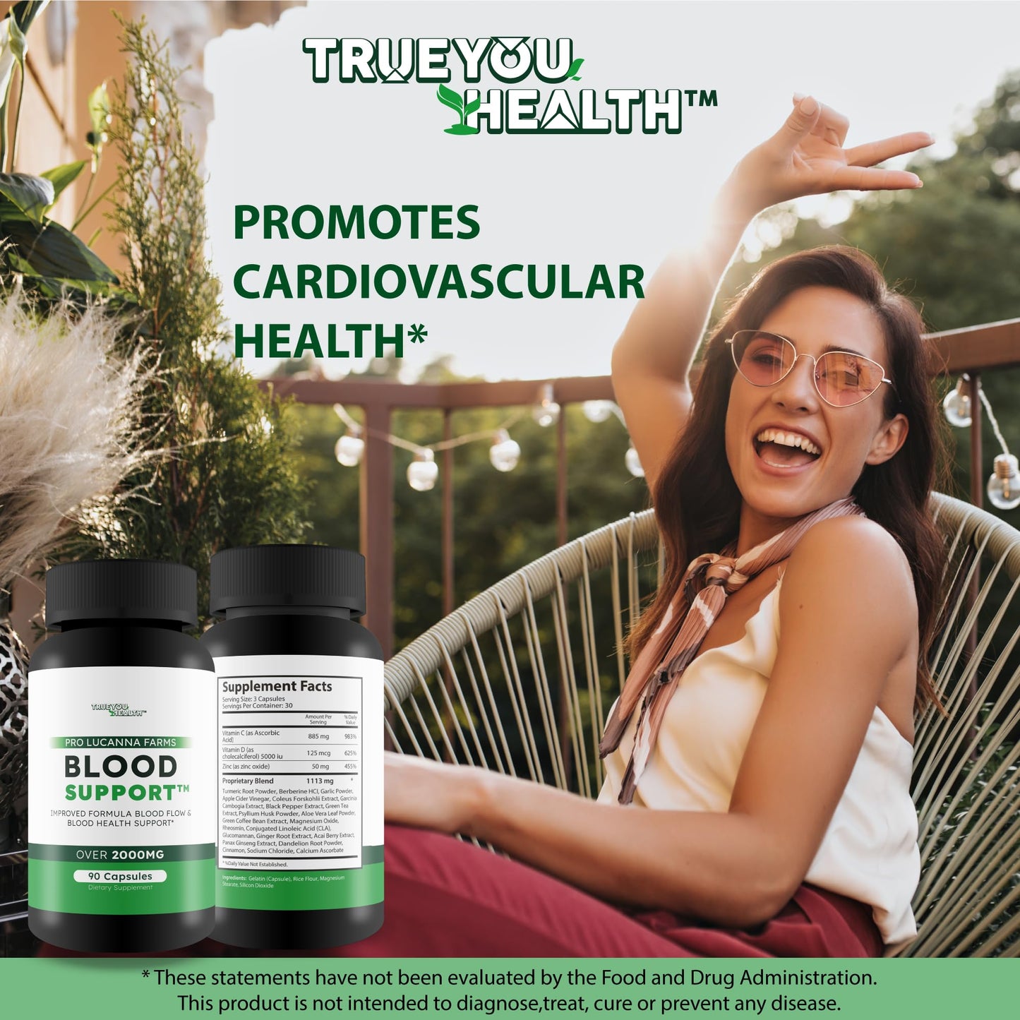 True You Health Blood Flow Support Capsule 90 Count
