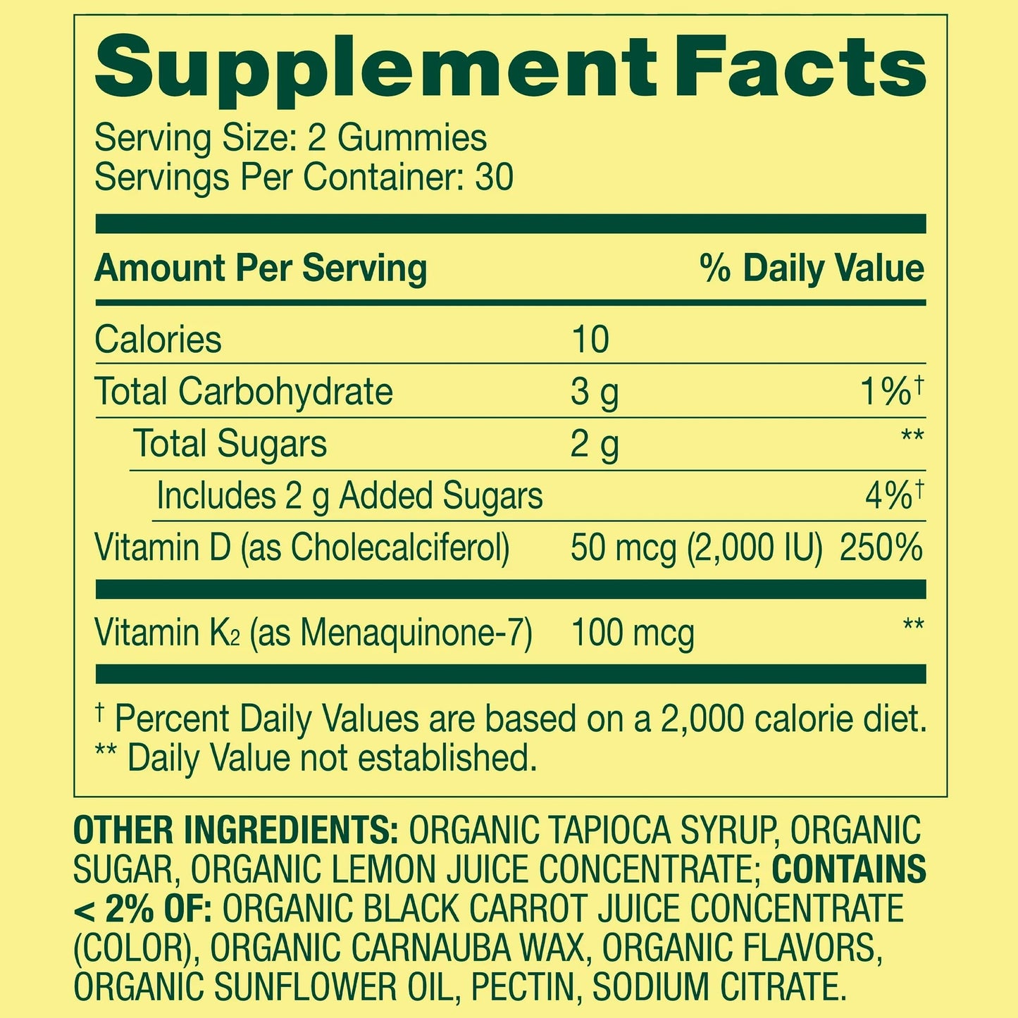 SUREFECT Vitamin K2 + D3 Gummies 60 Count