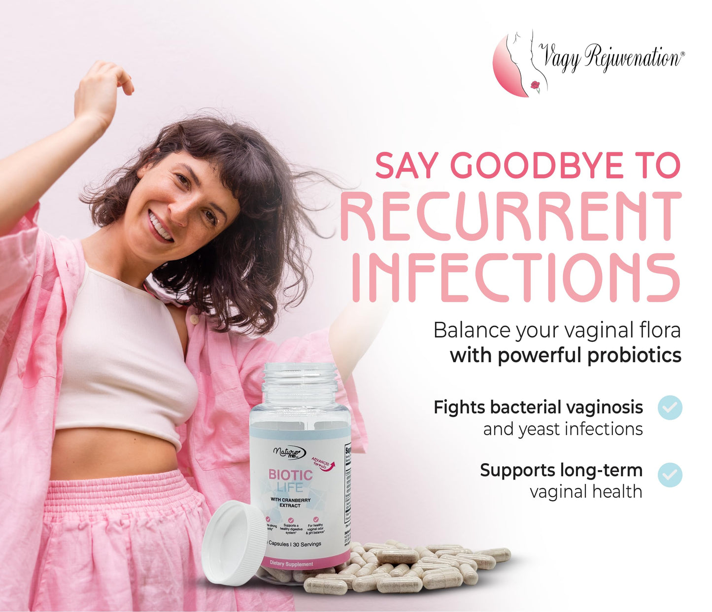 Vagy Rejuvenation BioticLife Probiotic for Women 60 Capsules