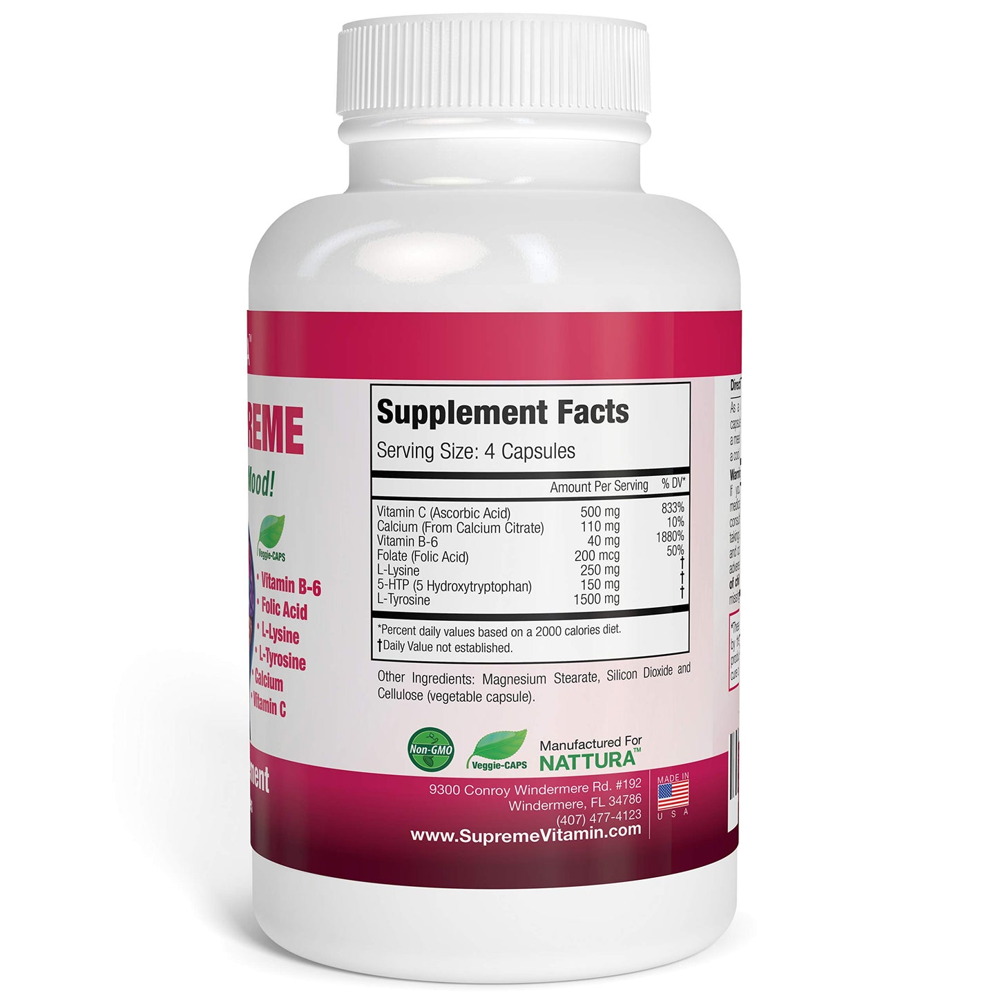Nattura 5-HTP Supreme 90 Capsules