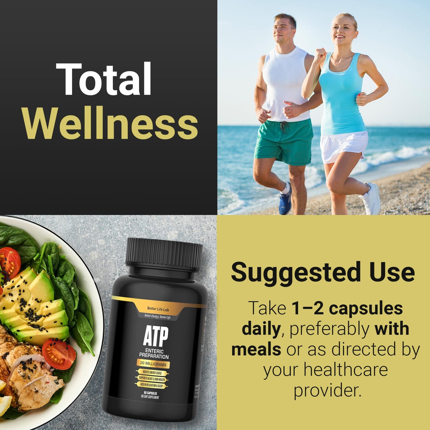 BETTER LIFE LAB ATP Supplement Capsules 60 Count