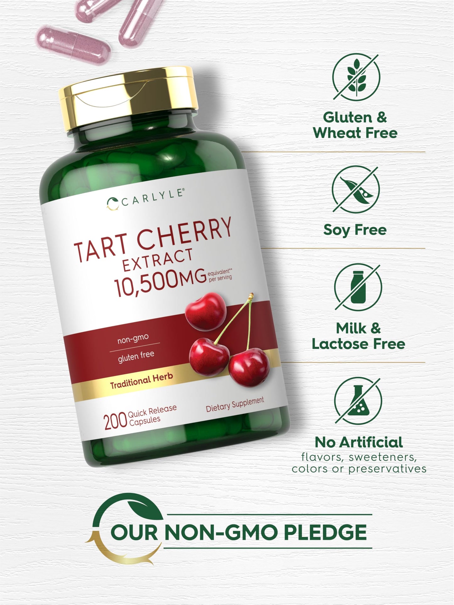 Carlyle Tart Cherry Capsules 200 Capsules