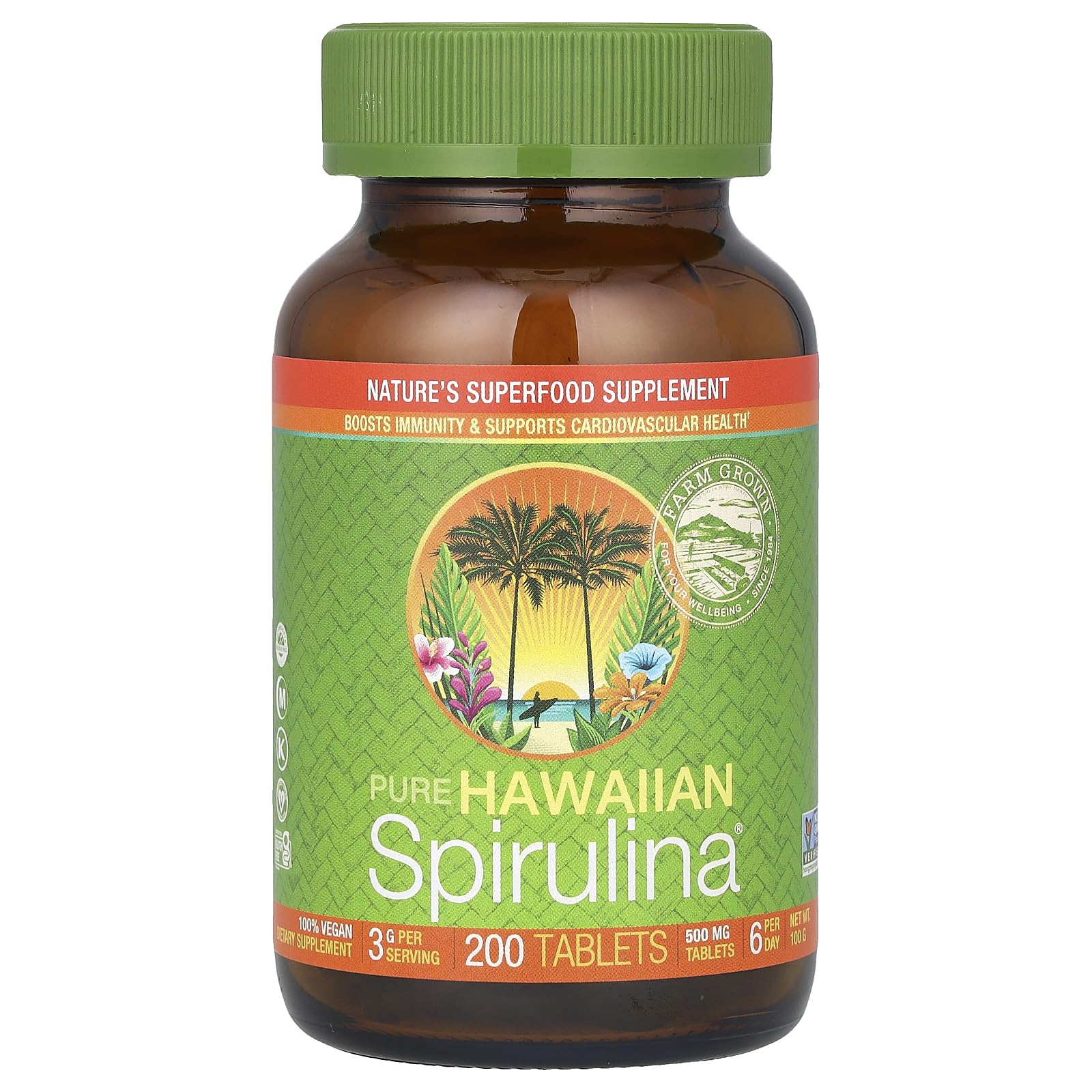 Nutrex Spirulina 500mg Tablet 600 Count