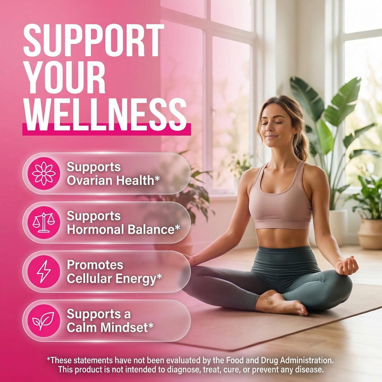 Clean Nutraceuticals OVA Bloom Ovarian Support Gummies, 60 Gummies