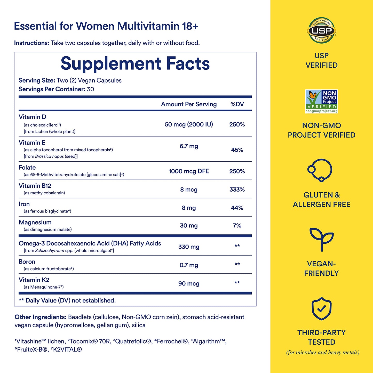 Ritual Multivitamin for Women 18+ & Daily Gut Health Support Capsules, 30 Count