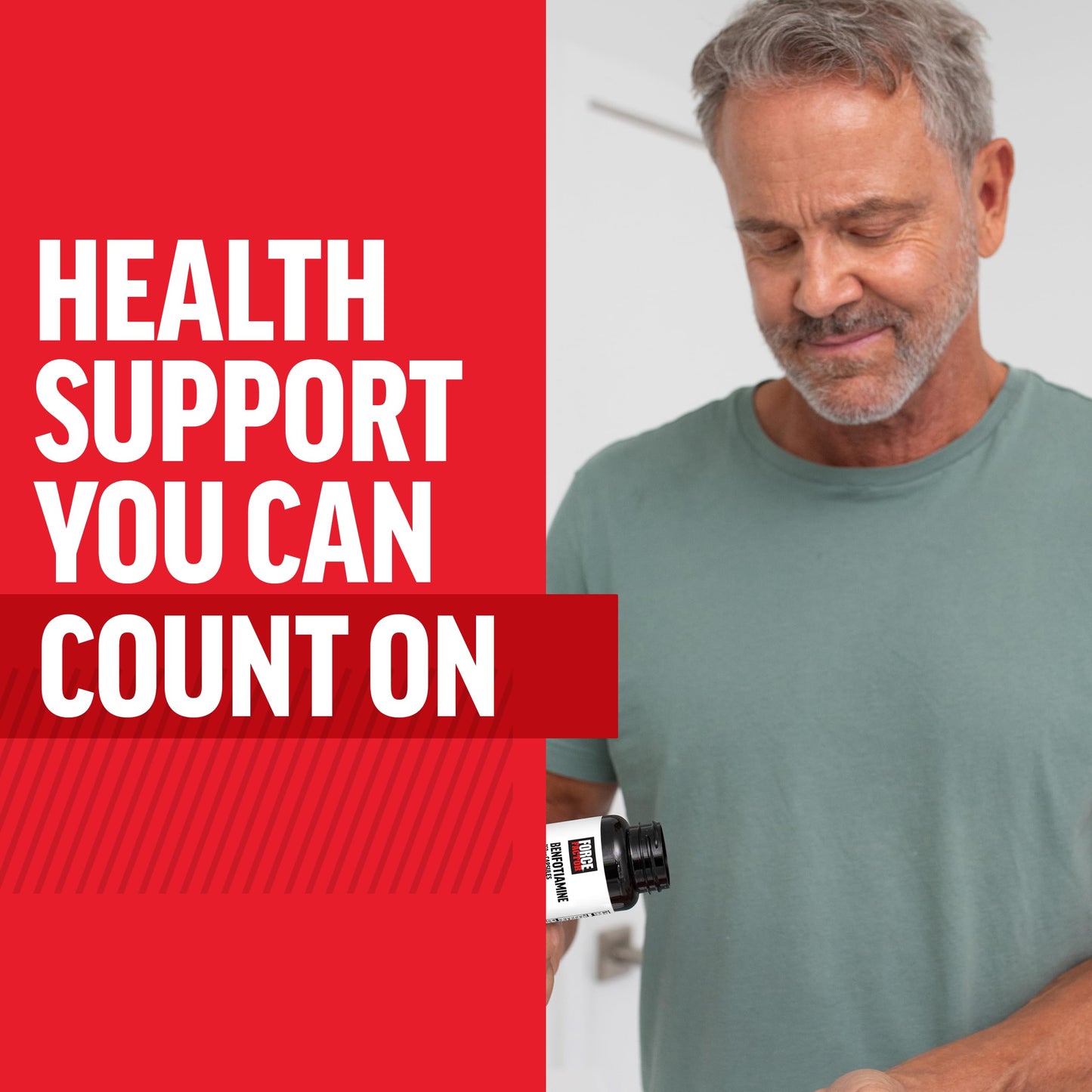 Force Factor Benfotiamine Plus Thiamine Supplement Capsule 90 Count