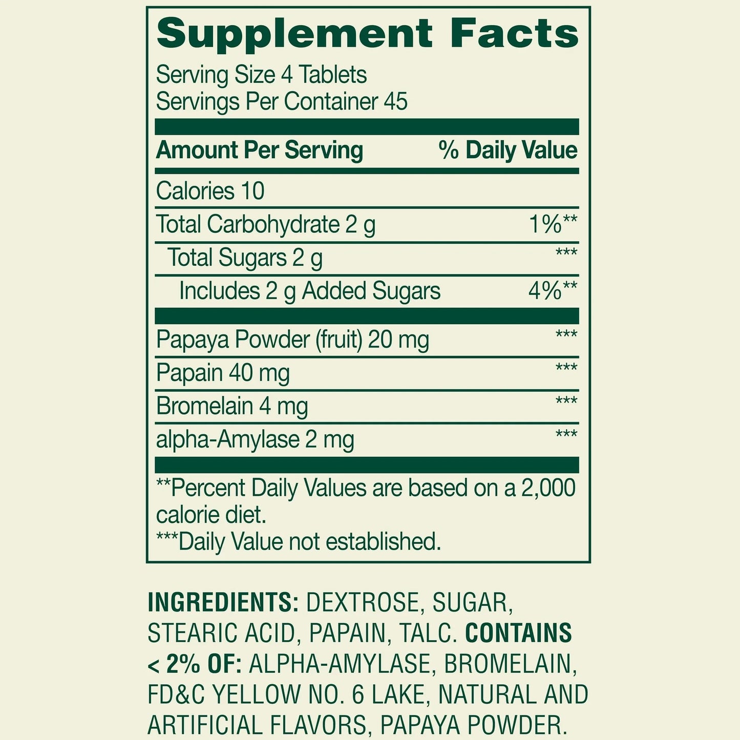 Ravazzi Papaya Enzyme Complex Chewable Tablets, 180 Count