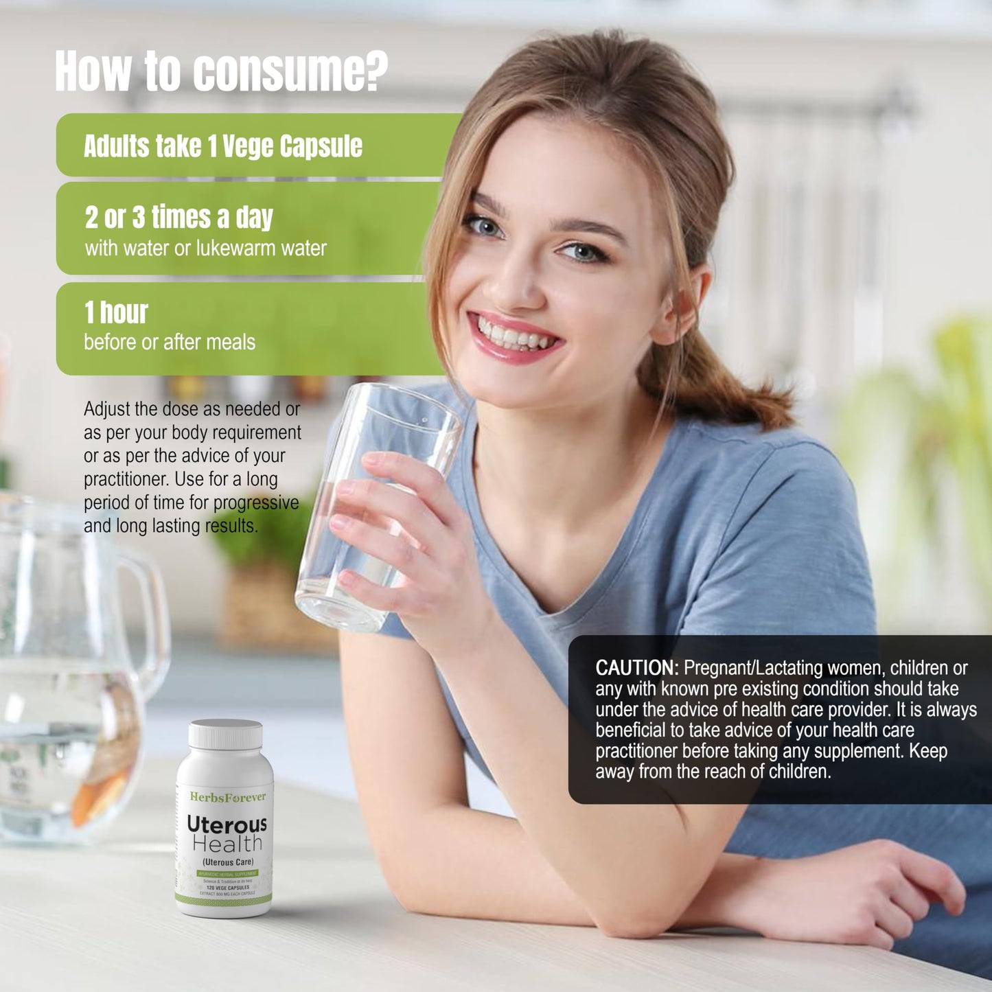 Herbsforever Uterous Health/Uterous Care Capsules 120