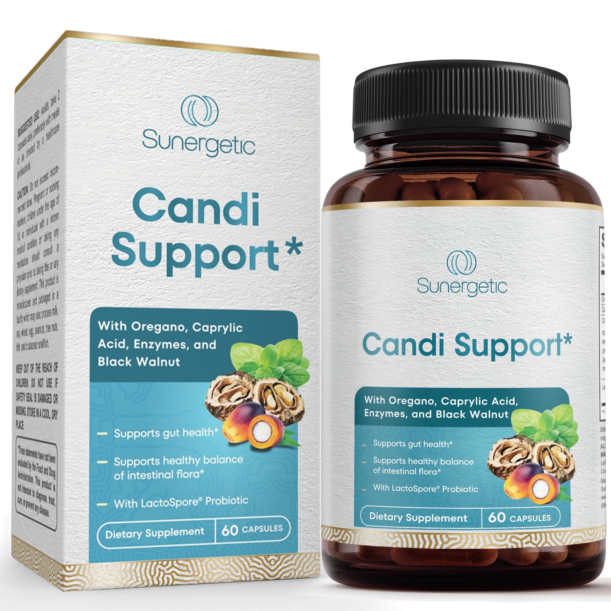 Sunergetic Candida Support Capsules 60 Count