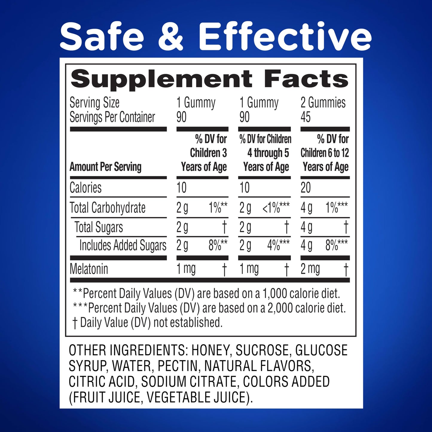 Zarbee's Kids Melatonin Sleep Gummies, 1mg Melatonin, 90 ct