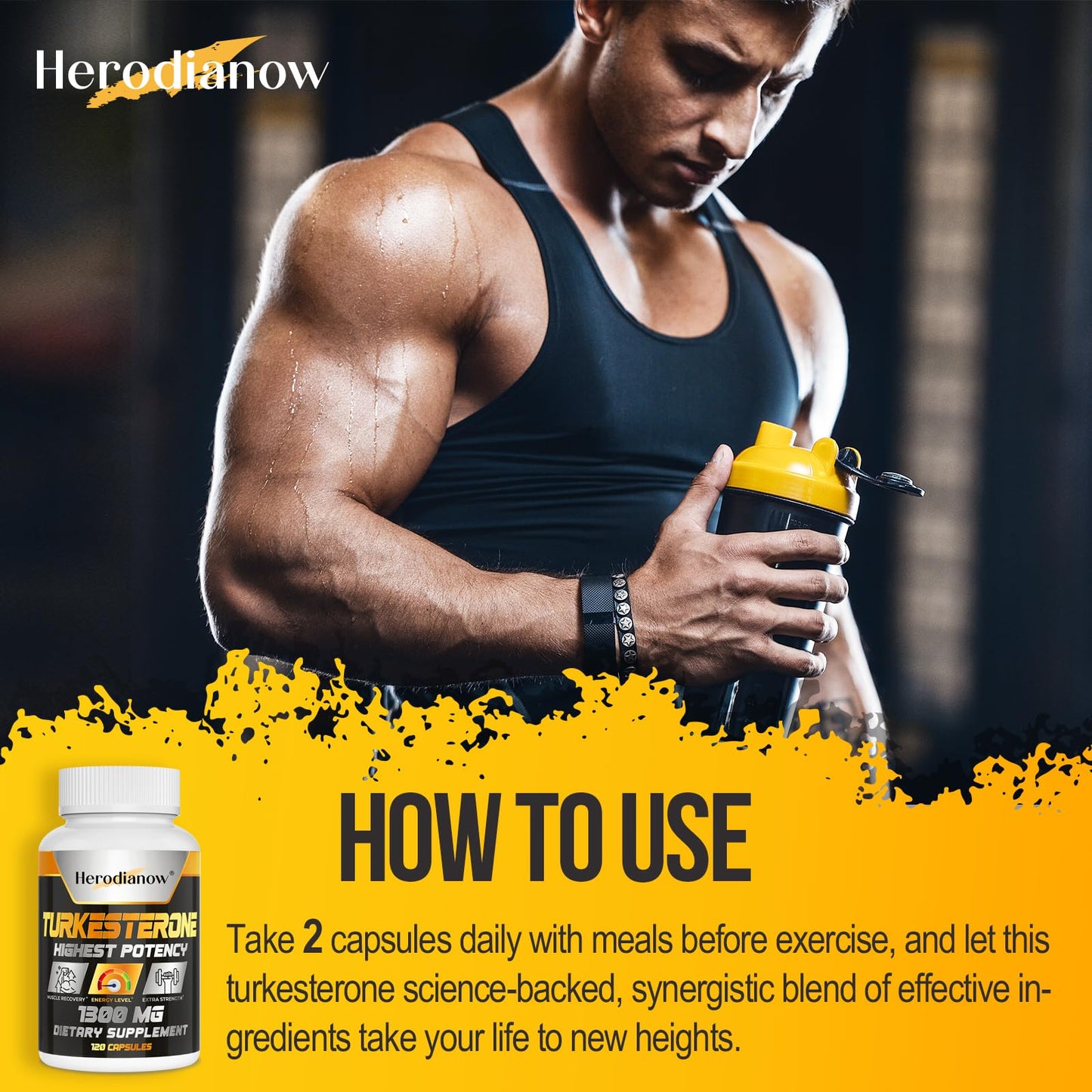 Herodianow Testosterone Booster Capsule 120 Count