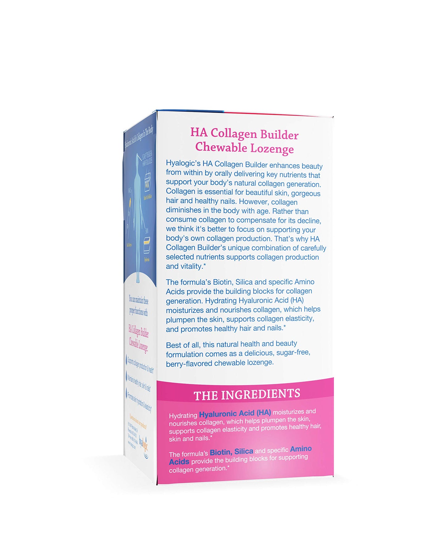 Hyalogic Hyaluronic Acid Chewable Lozenges, 30 Count