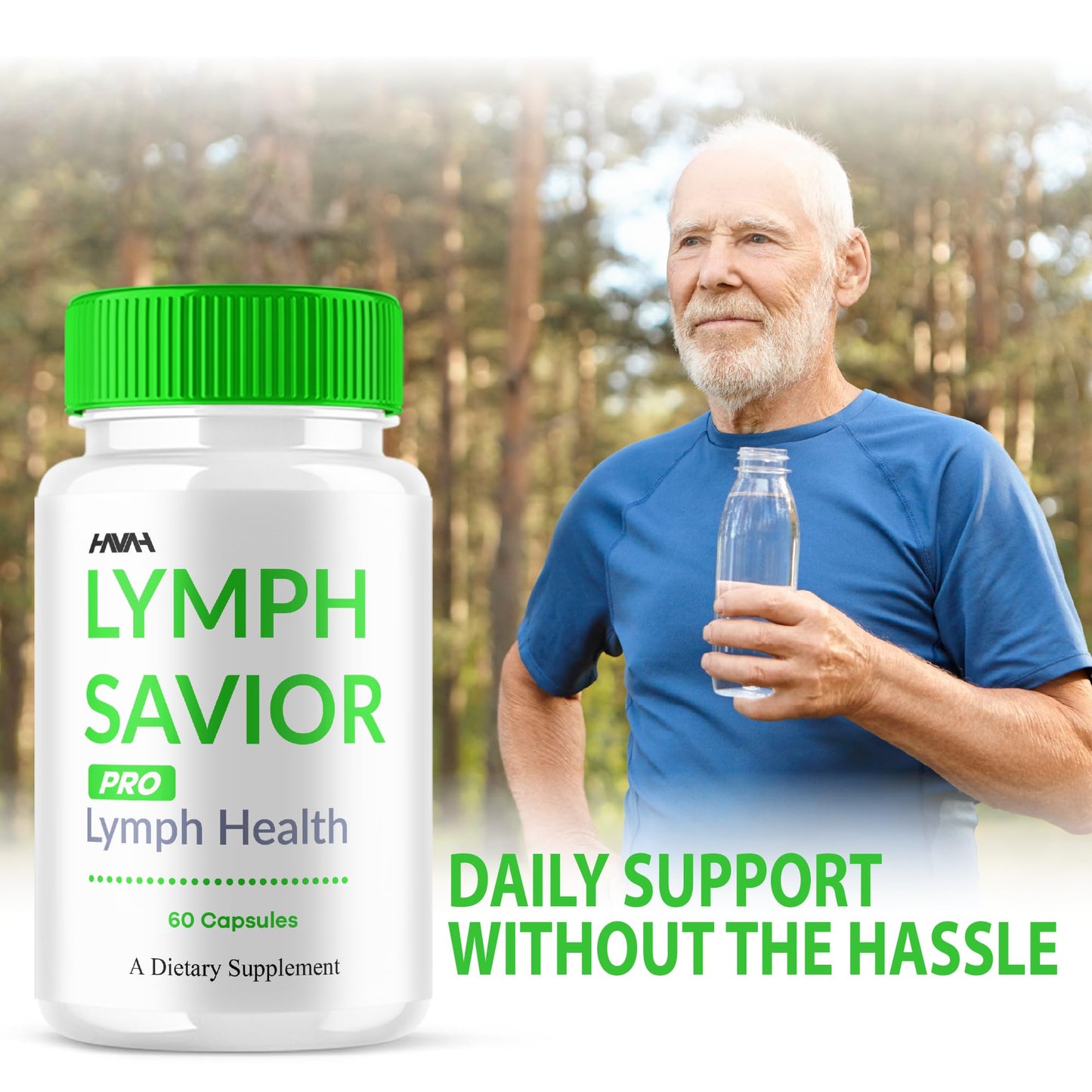 Havah Lymph Savior Pro Health Support LymphSavior Pills, 300 Capsules