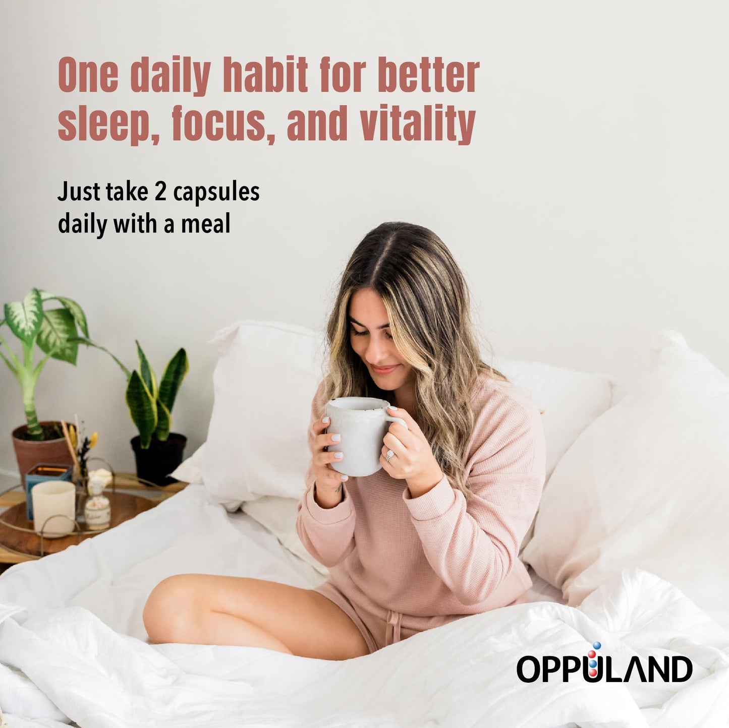 Oppuland Triple Magnesium Complex Supplement – 400mg with Citrate, Malate & Glycinate – Chelated Magnesium Blend for Women & Men – 240 Capsules