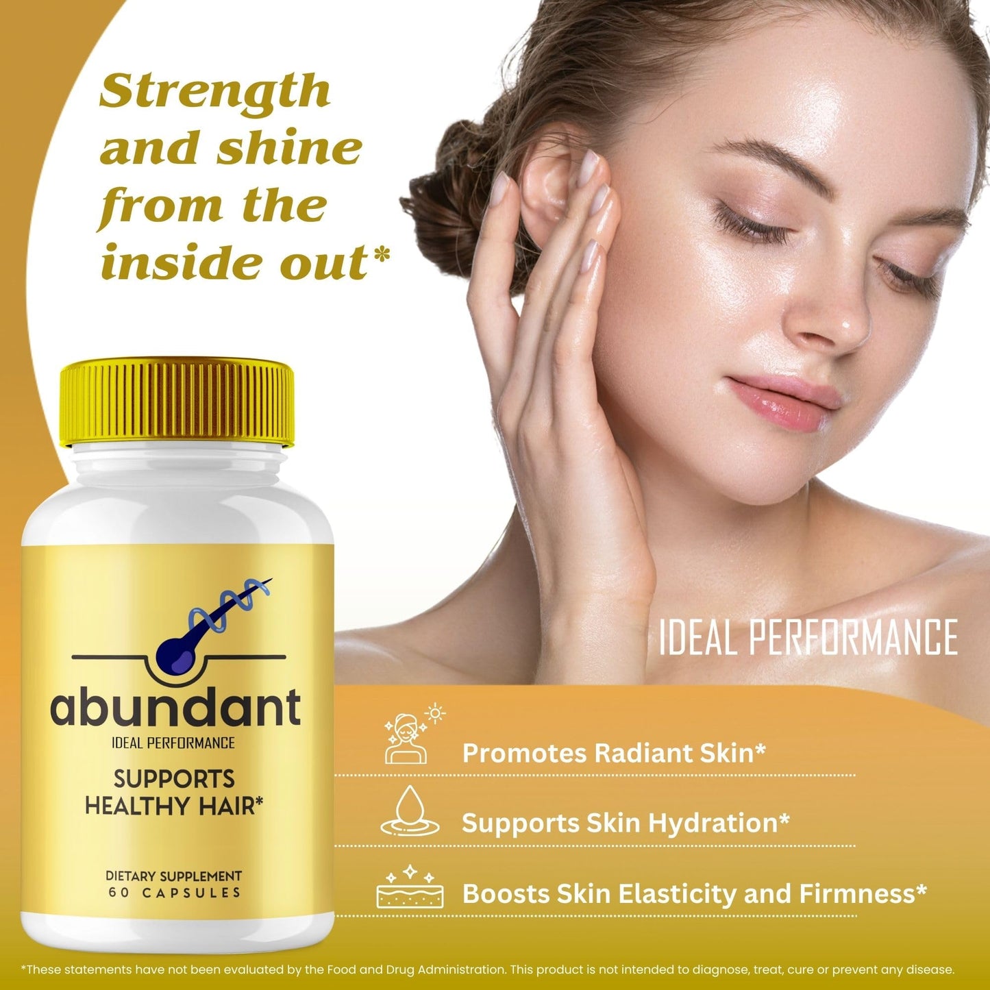 IDEAL PERFORMANCE Abundant Hair Capsules, 15 Count