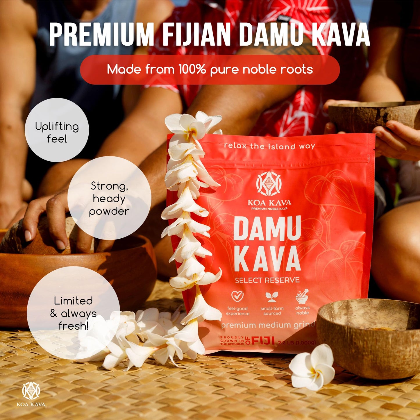 Koa Kava Damu Kava Powder 8 oz