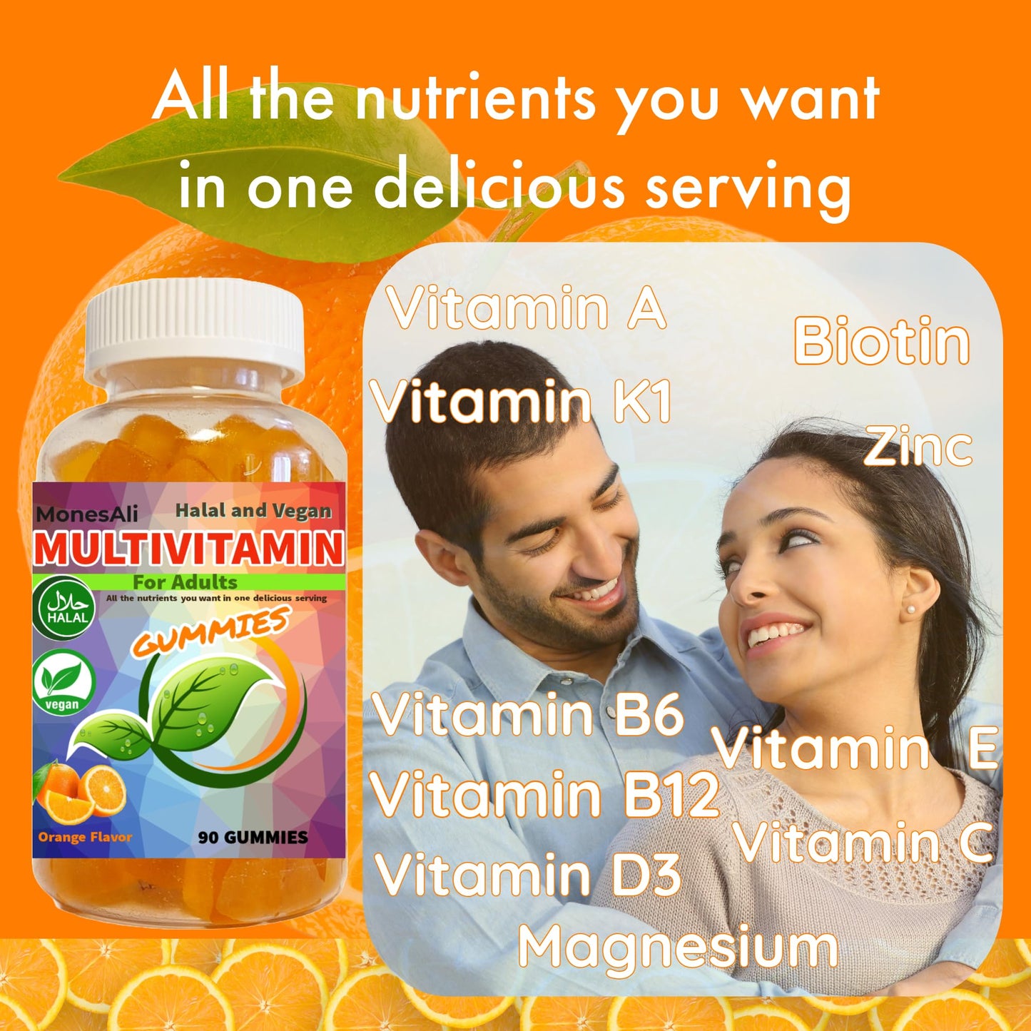 MonesAli Multivitamin Gummies 90 Count