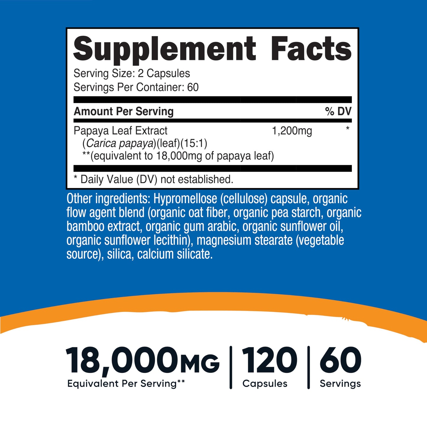 Nutricost Papaya Leaf Extract 120 Capsules