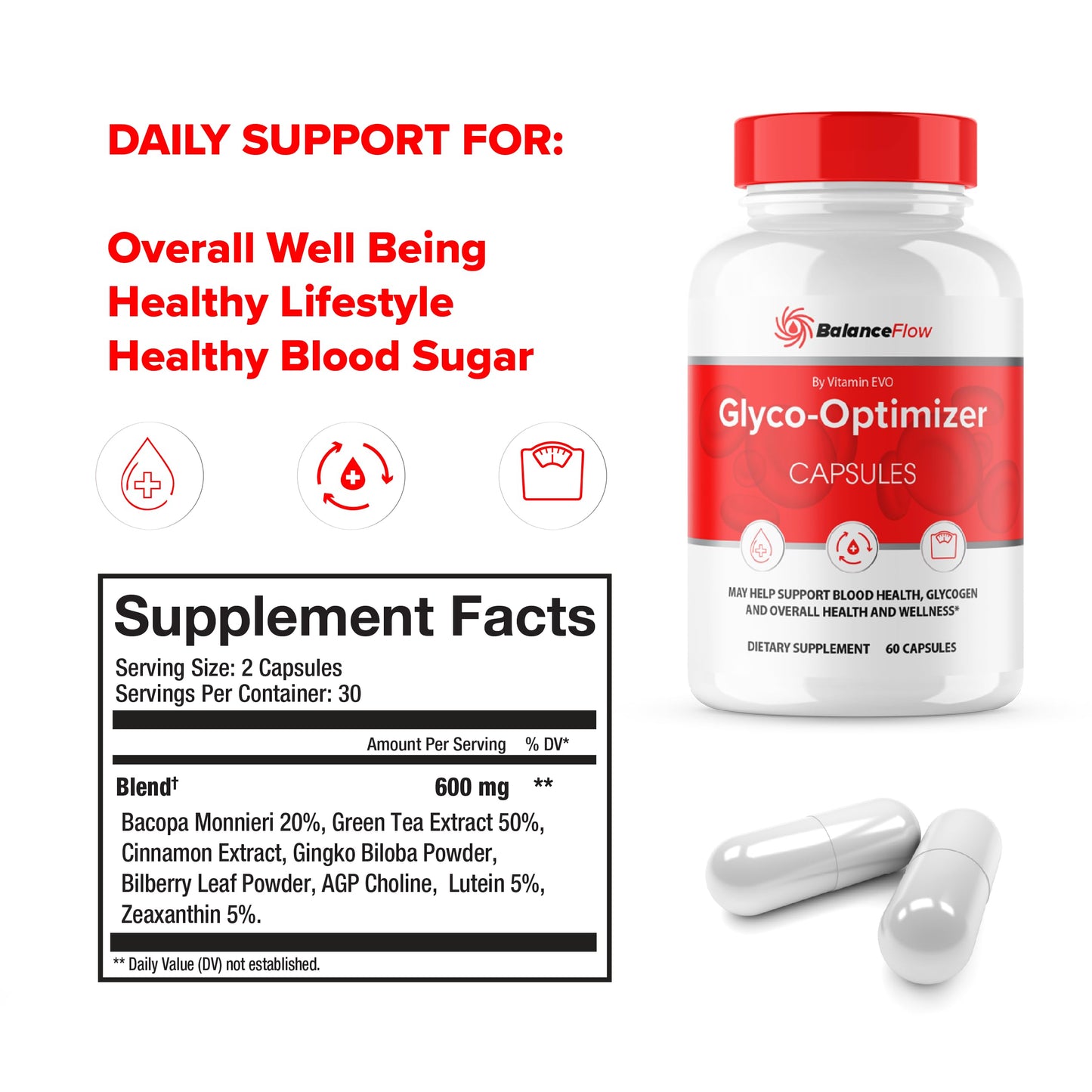 Vitamin Evo Balance Flow Glyco Optimizer Capsule 120
