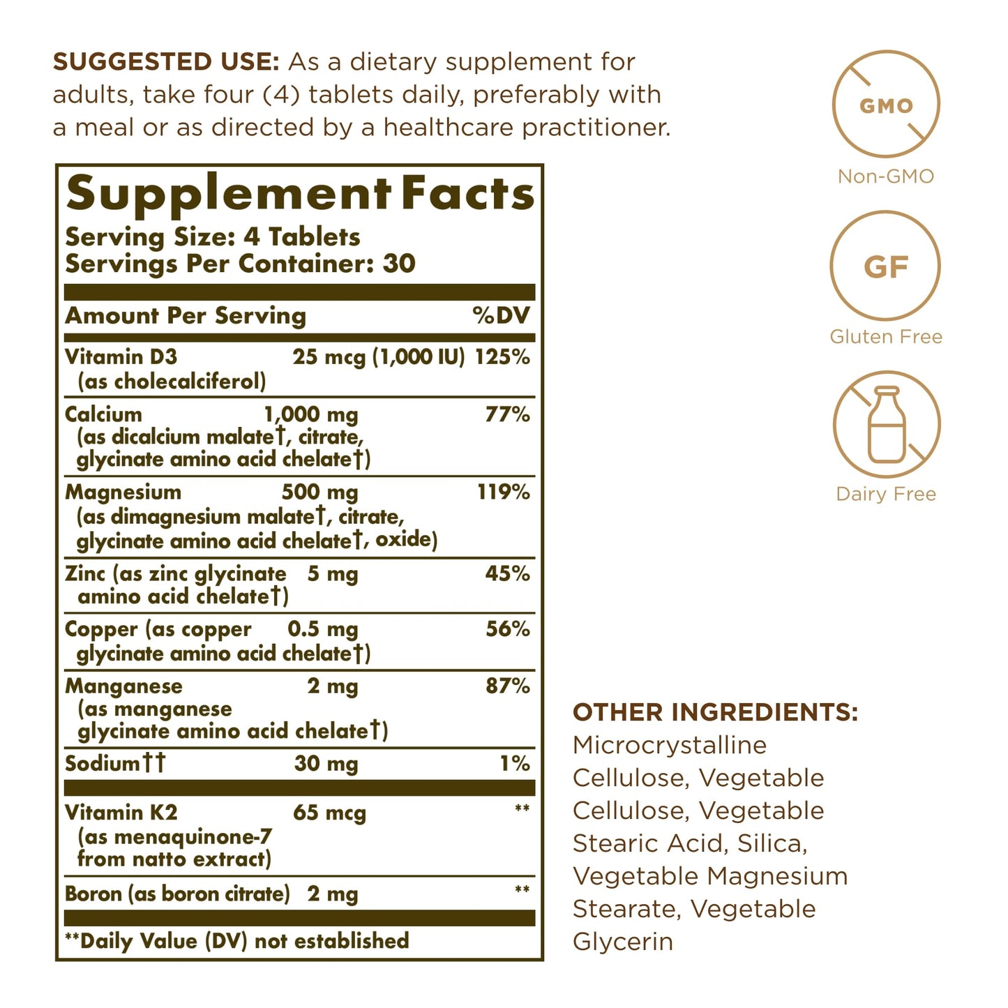 Solgar Advanced Calcium Complex 120 Tablets