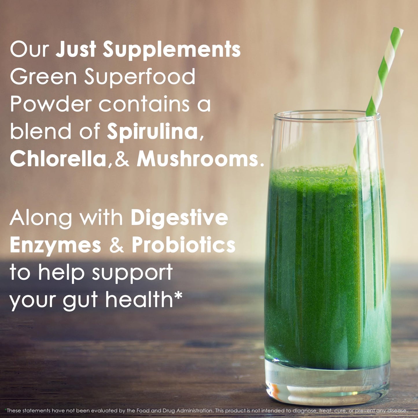JS JUST SUPPLEMENTS Greens Superfood Powder 7.5 oz